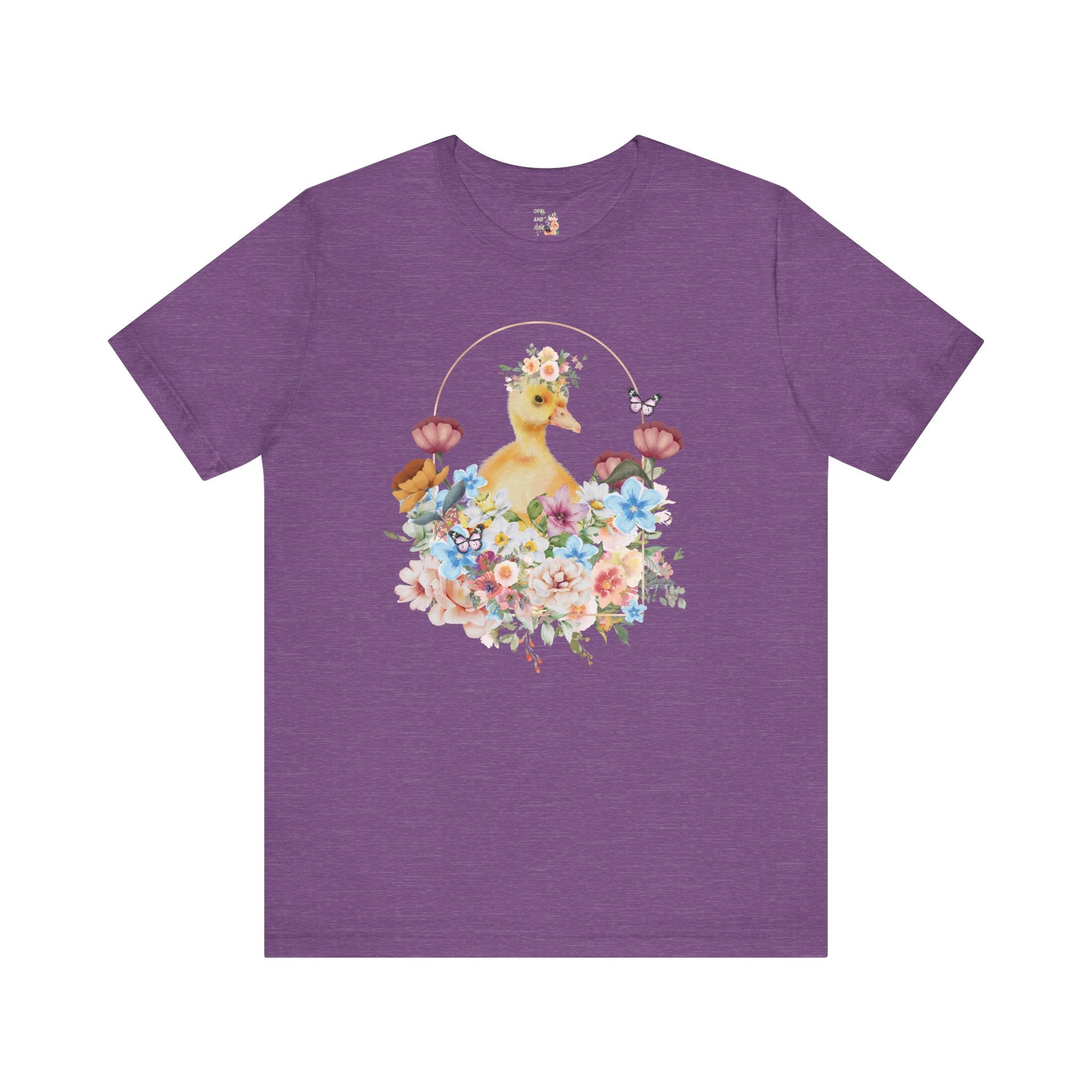 Cute Floral Duck T-Shirt - Opal and June