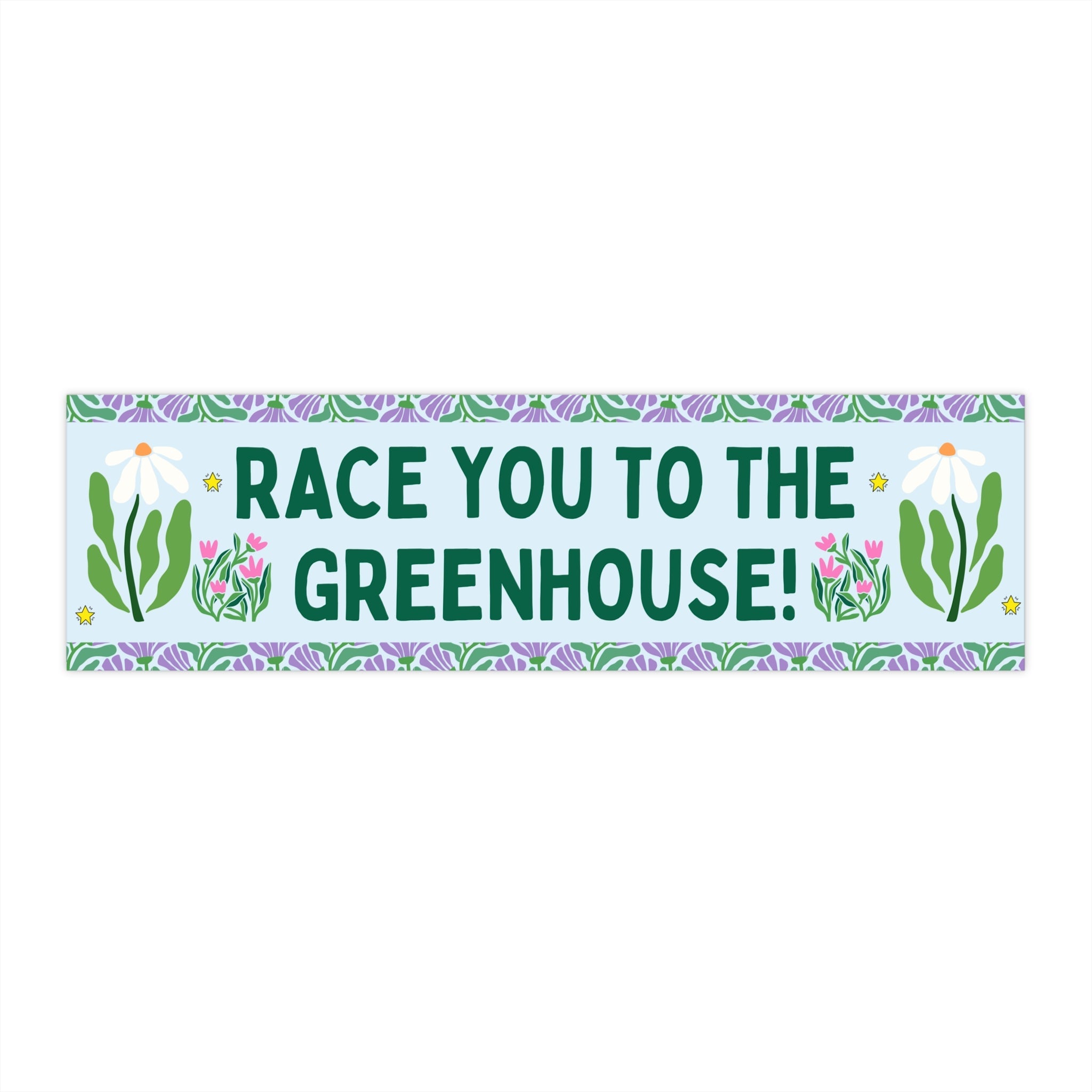 Cute Gardening Bumper Sticker for Mom Who Loves to Garden, Colorful Cut Flower Farmer Gift for Grandma, Wedding Florist Thank You Gift - Opal and June