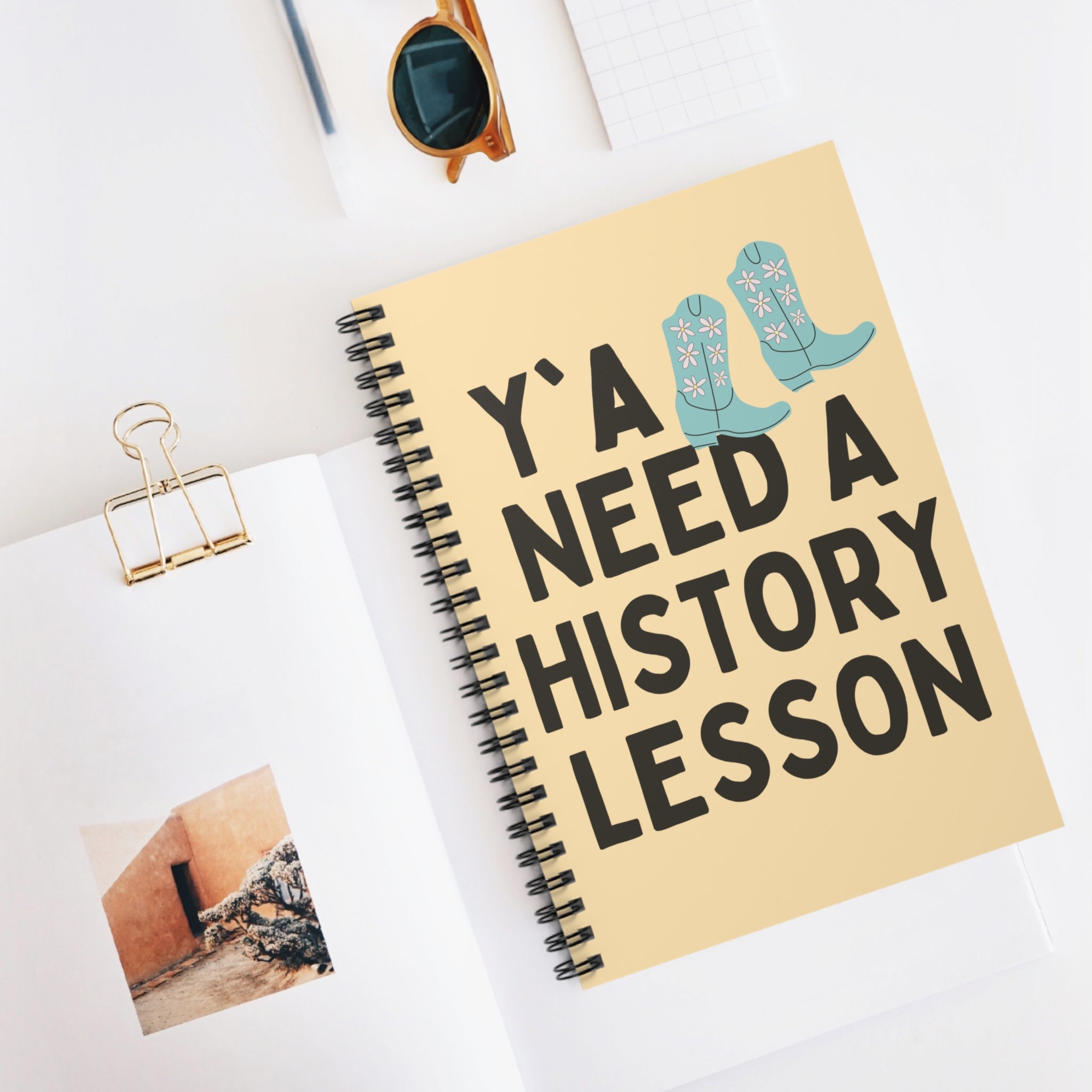 Cute Groovy Western History Notebook or Journal for History Teacher: Y'all Need A History Lesson - Opal and June