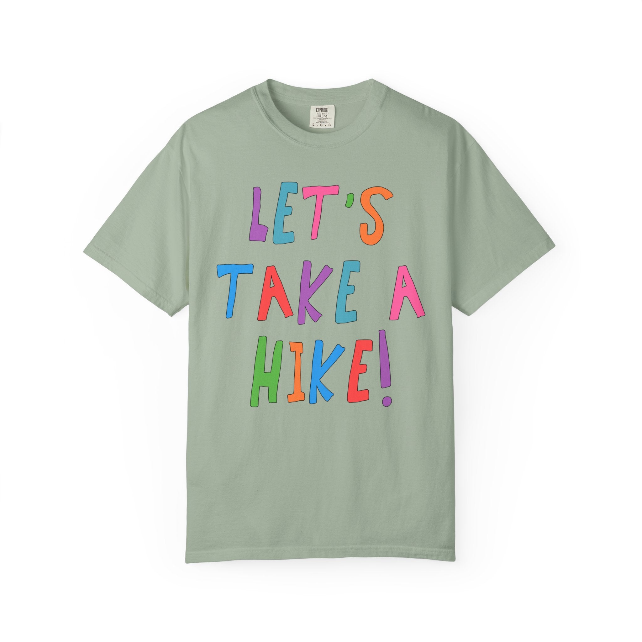 Cute Hiking Lover Tee Shirt for Sister or Friend Who Loves Long Walks in Nature: Let's Take a Hike! - Opal and June