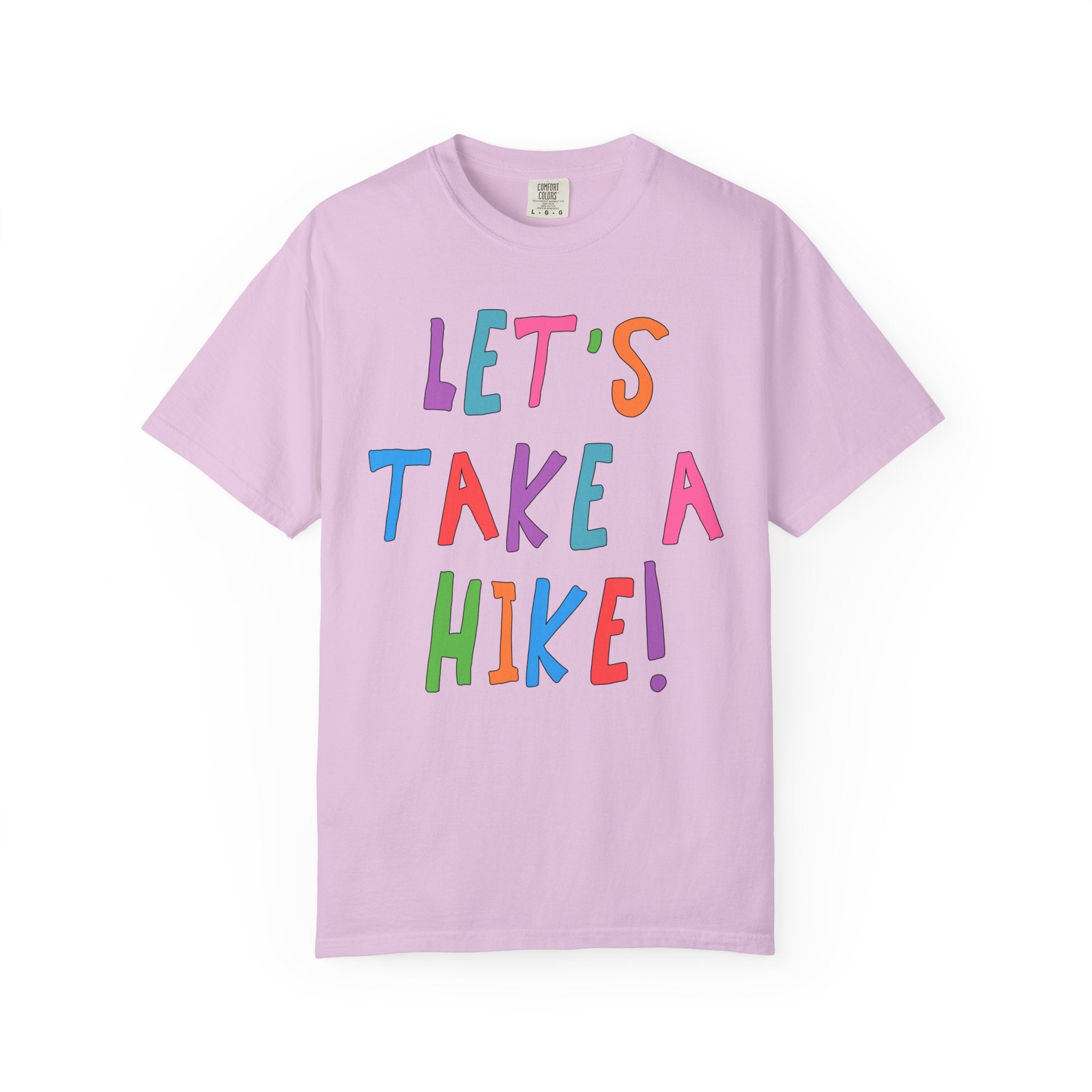 Cute Hiking Lover Tee Shirt for Sister or Friend Who Loves Long Walks in Nature: Let's Take a Hike! - Opal and June