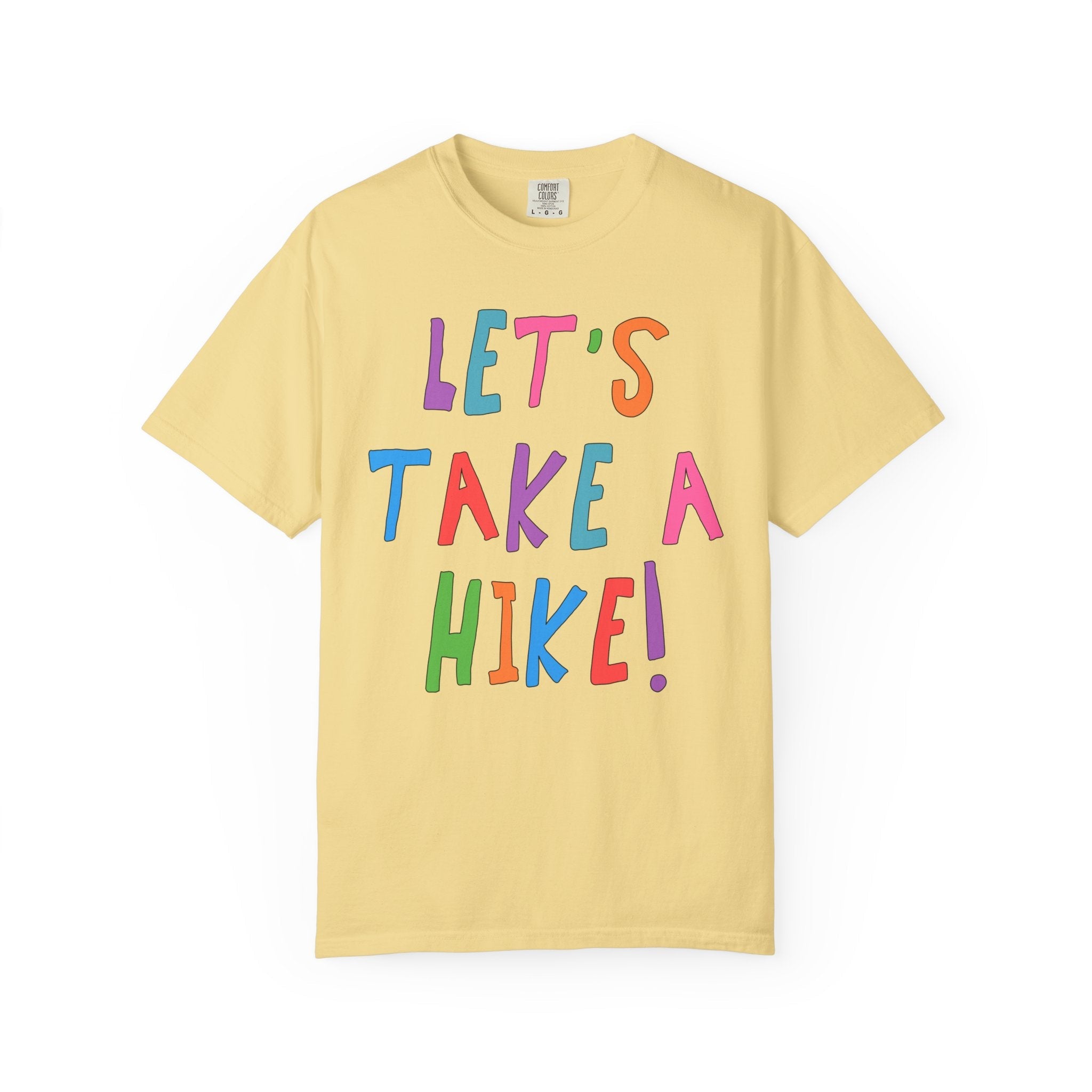 Cute Hiking Lover Tee Shirt for Sister or Friend Who Loves Long Walks in Nature: Let's Take a Hike! - Opal and June