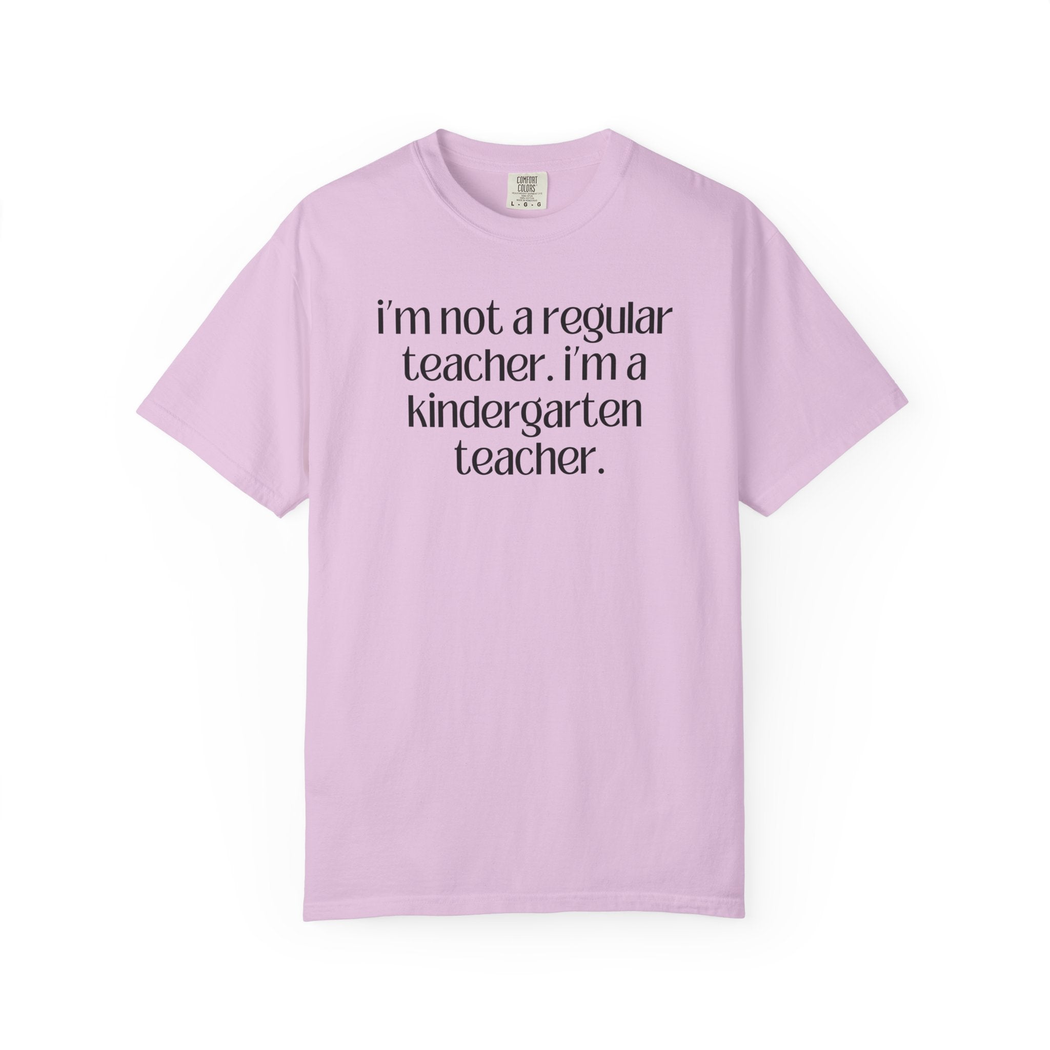 Cute Kindergarten Teacher Tee Shirt for Back to School, Cozy and Minimal First Day of School, Teacher Team, New Teacher Appreciation Gift - Opal and June