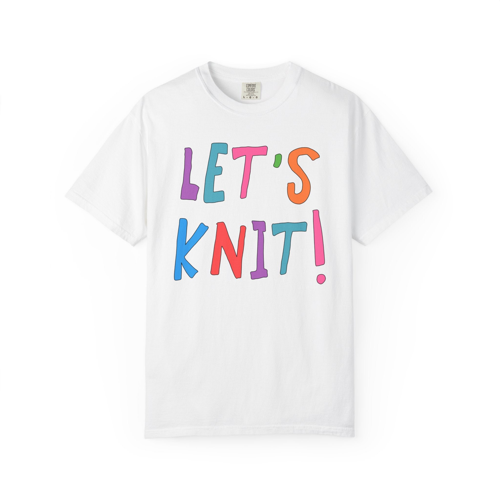 Cute Knitting Tee Shirt: Let's Knit! - Opal and June