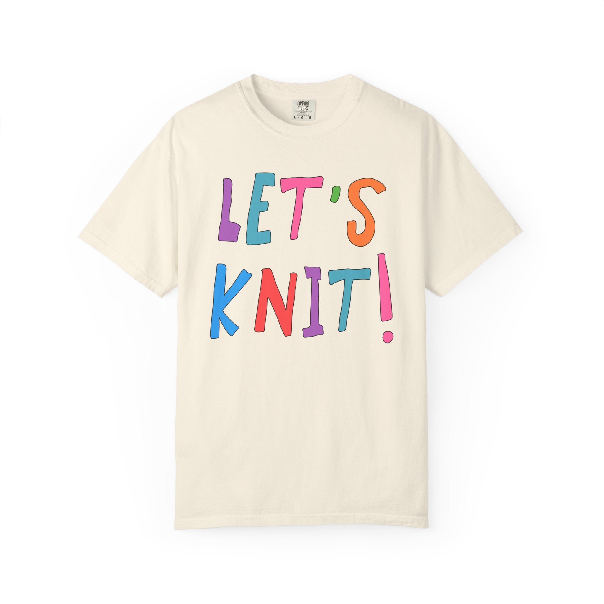 Cute Knitting Tee Shirt: Let's Knit! - Opal and June