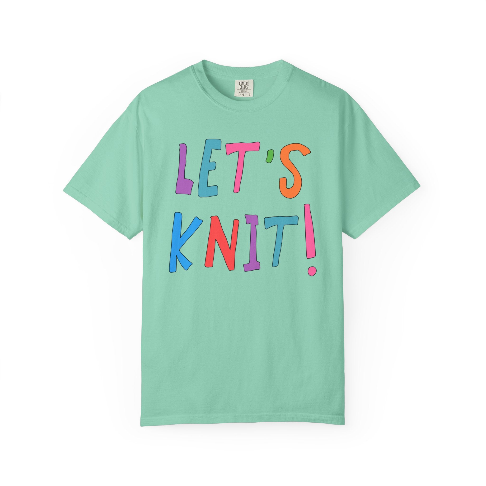 Cute Knitting Tee Shirt: Let's Knit! - Opal and June