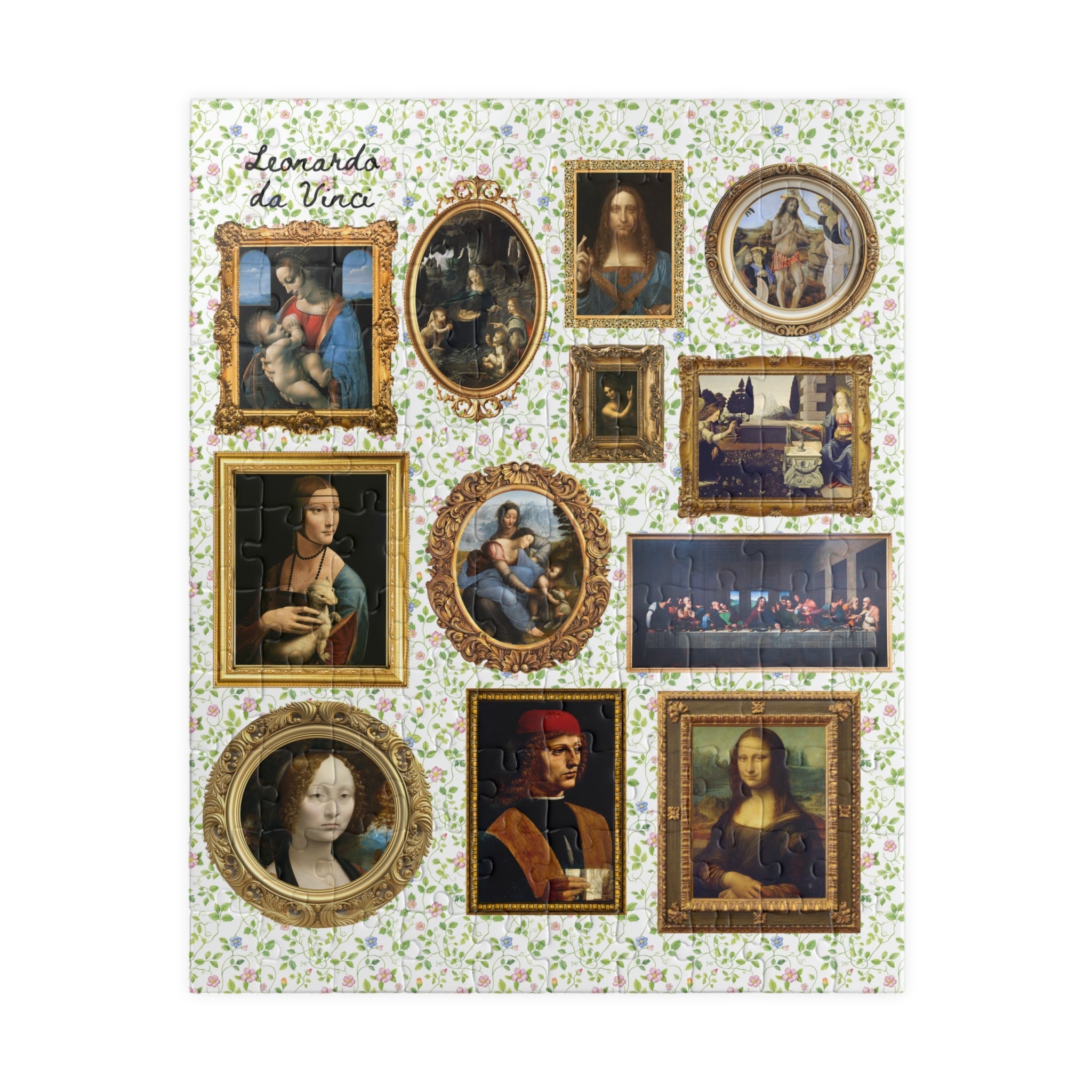 Cute Lenoardo da Vinci Art History Tee Puzzle for Friend or Historian Who Loves Art: Gallery Wall Aesthetic, European History Professor Gift - Opal and June