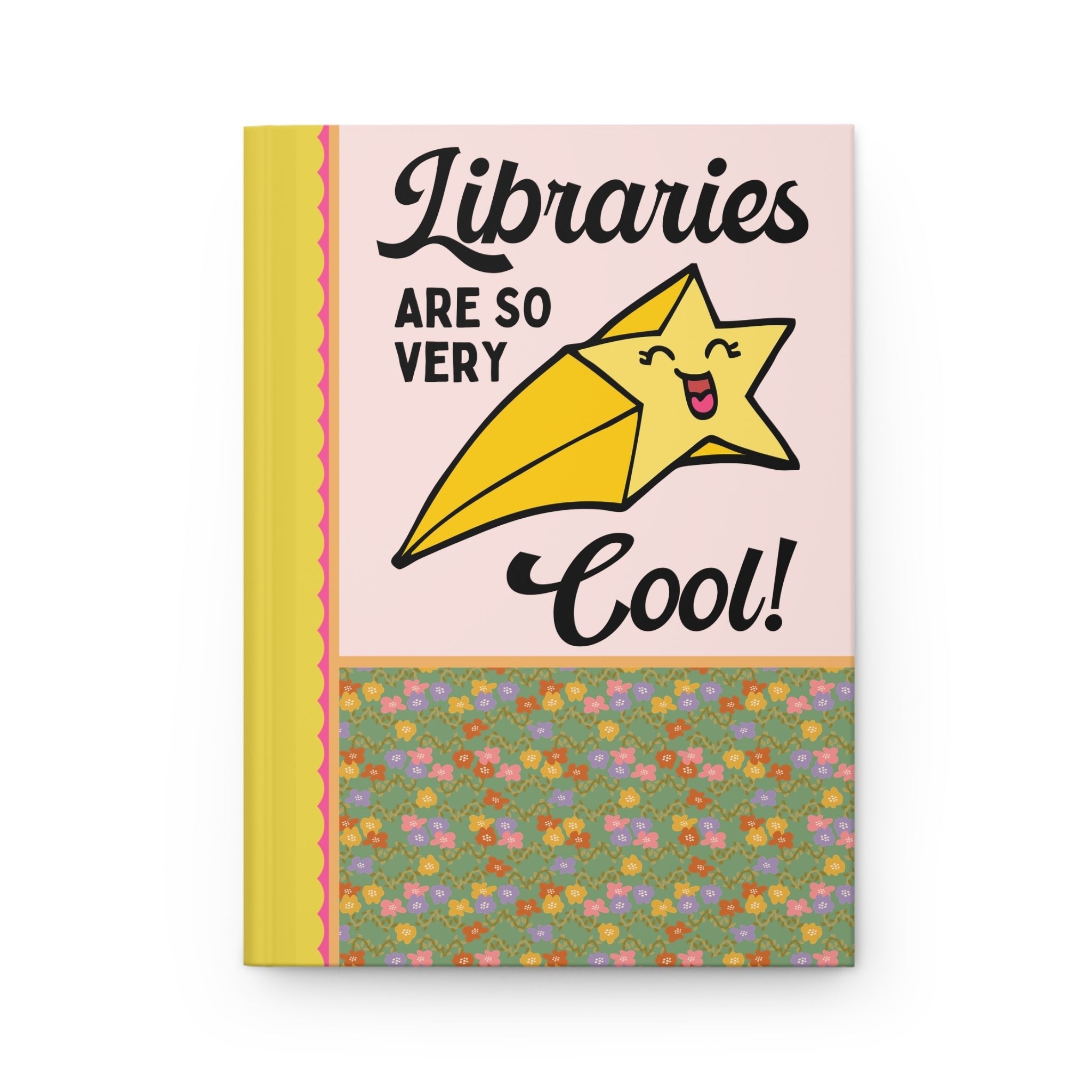 Cute Librarian Notebook, Adorable Y2K Aesthetic, Funny Library Floral Gift, Bookworm Who Loves Pastel Colors, Cute Bookish Reading Teacher - Opal and June