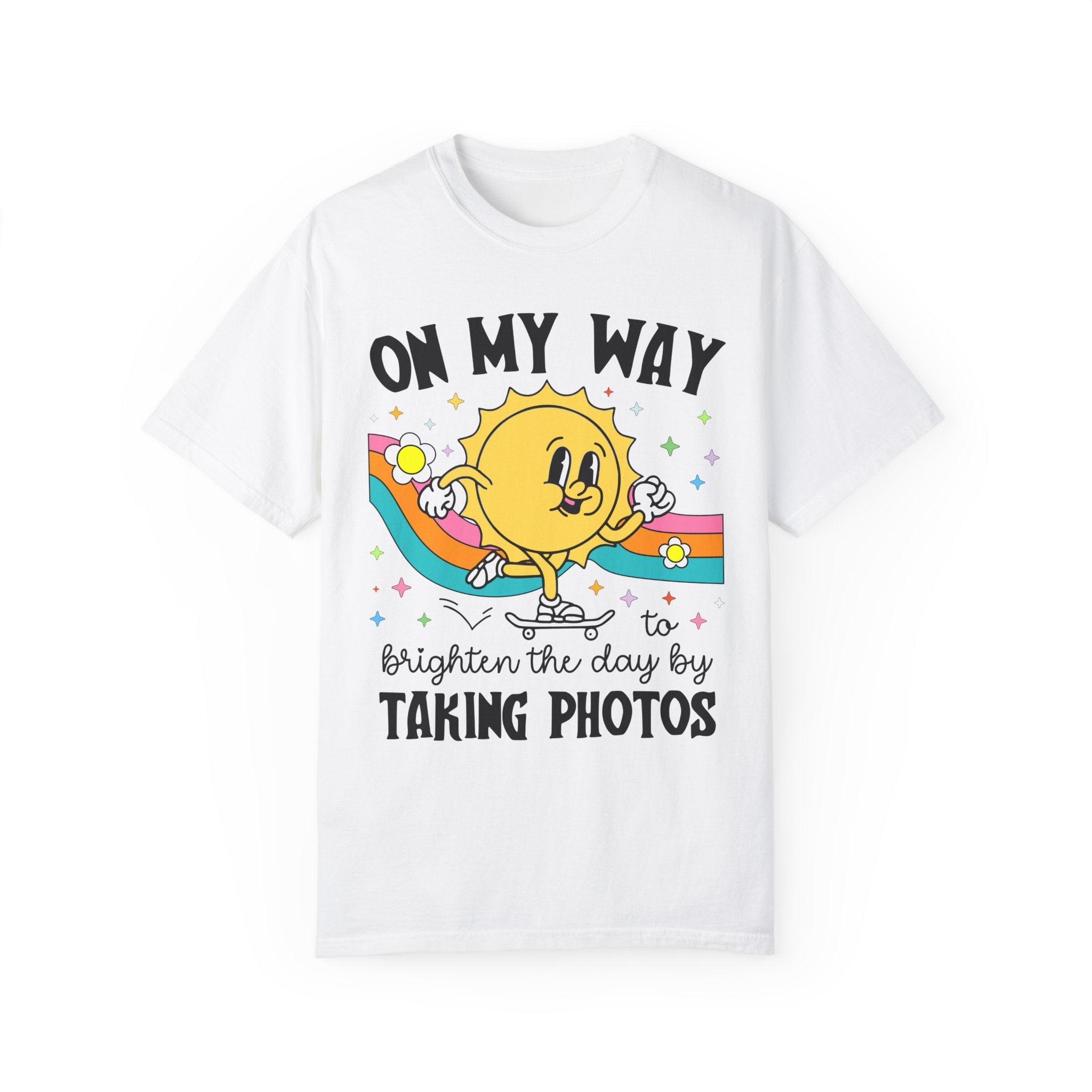 Cute Photographer Tee Shirt for Daughter Who Loves Photography, Colorful Photography Major Graduation Gift, Wedding or Family Photographer - Opal and June