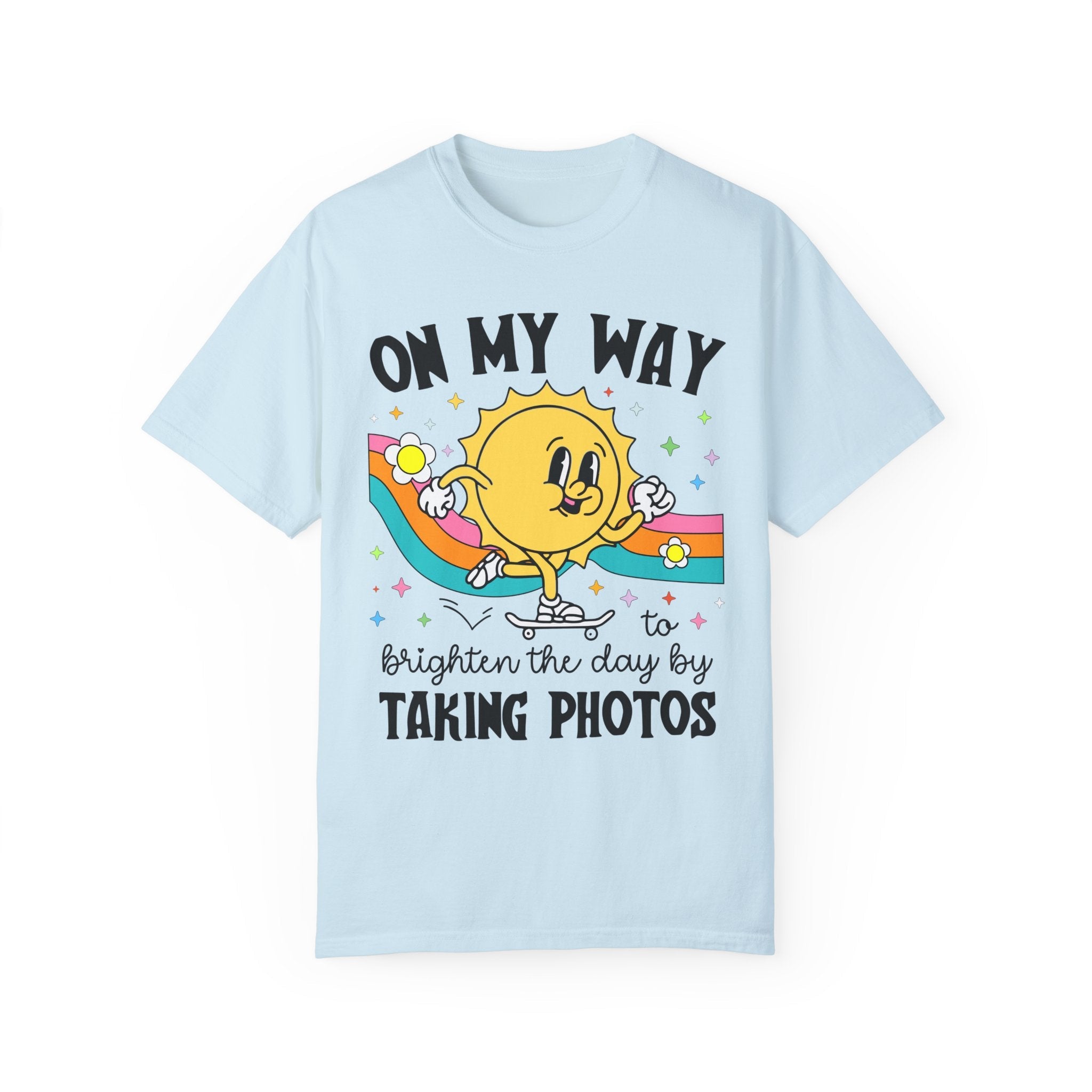 Cute Photographer Tee Shirt for Daughter Who Loves Photography, Colorful Photography Major Graduation Gift, Wedding or Family Photographer - Opal and June