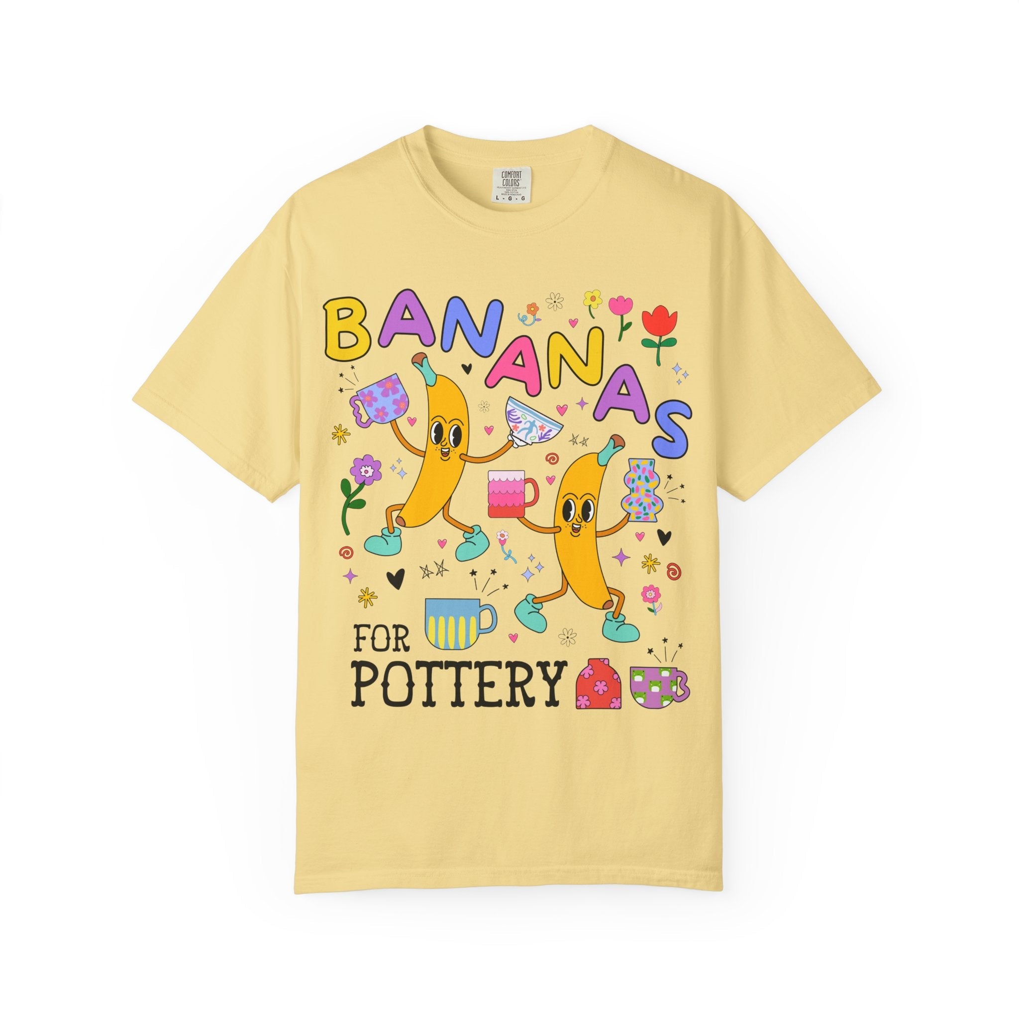 Cute Pottery Tee Shirt for Ceramic Artist: Bananas for Pottery, High Art Teacher Gift, Present for Friend Who Loves Pottery, Ceramic Teacher - Opal and June