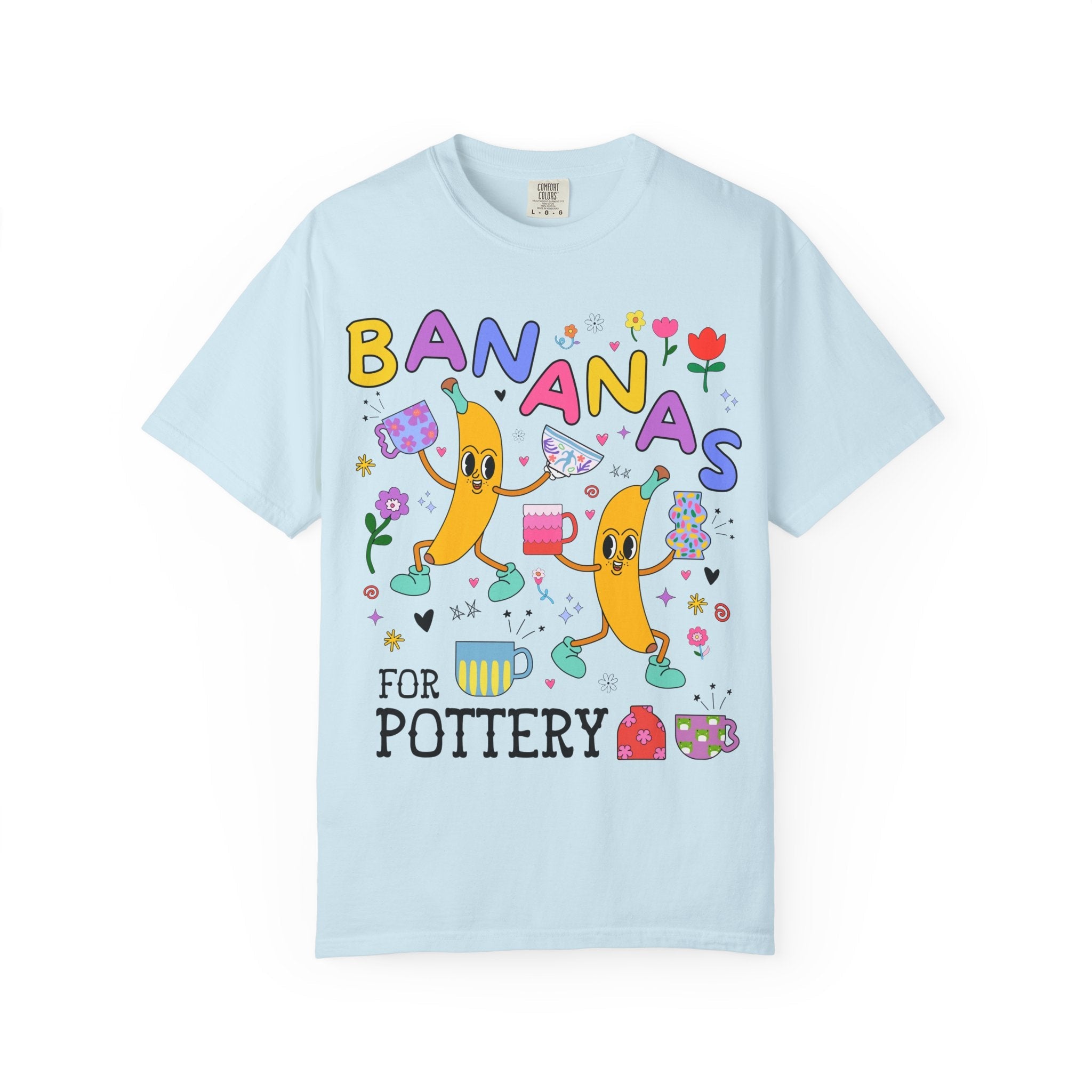 Cute Pottery Tee Shirt for Ceramic Artist: Bananas for Pottery, High Art Teacher Gift, Present for Friend Who Loves Pottery, Ceramic Teacher - Opal and June