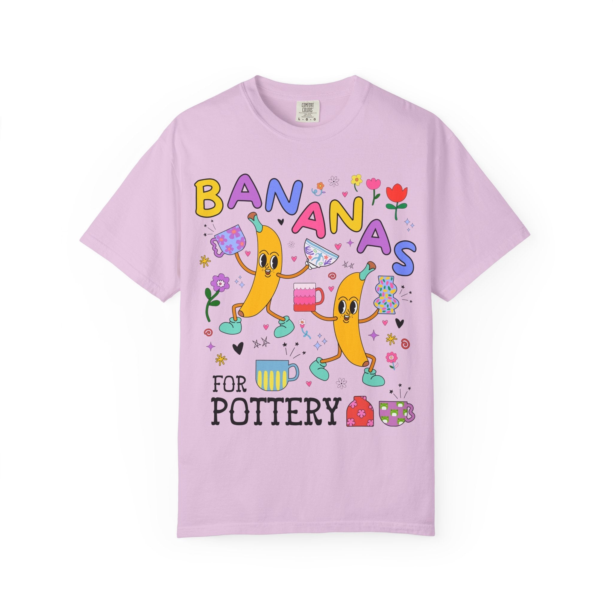 Cute Pottery Tee Shirt for Ceramic Artist: Bananas for Pottery, High Art Teacher Gift, Present for Friend Who Loves Pottery, Ceramic Teacher - Opal and June