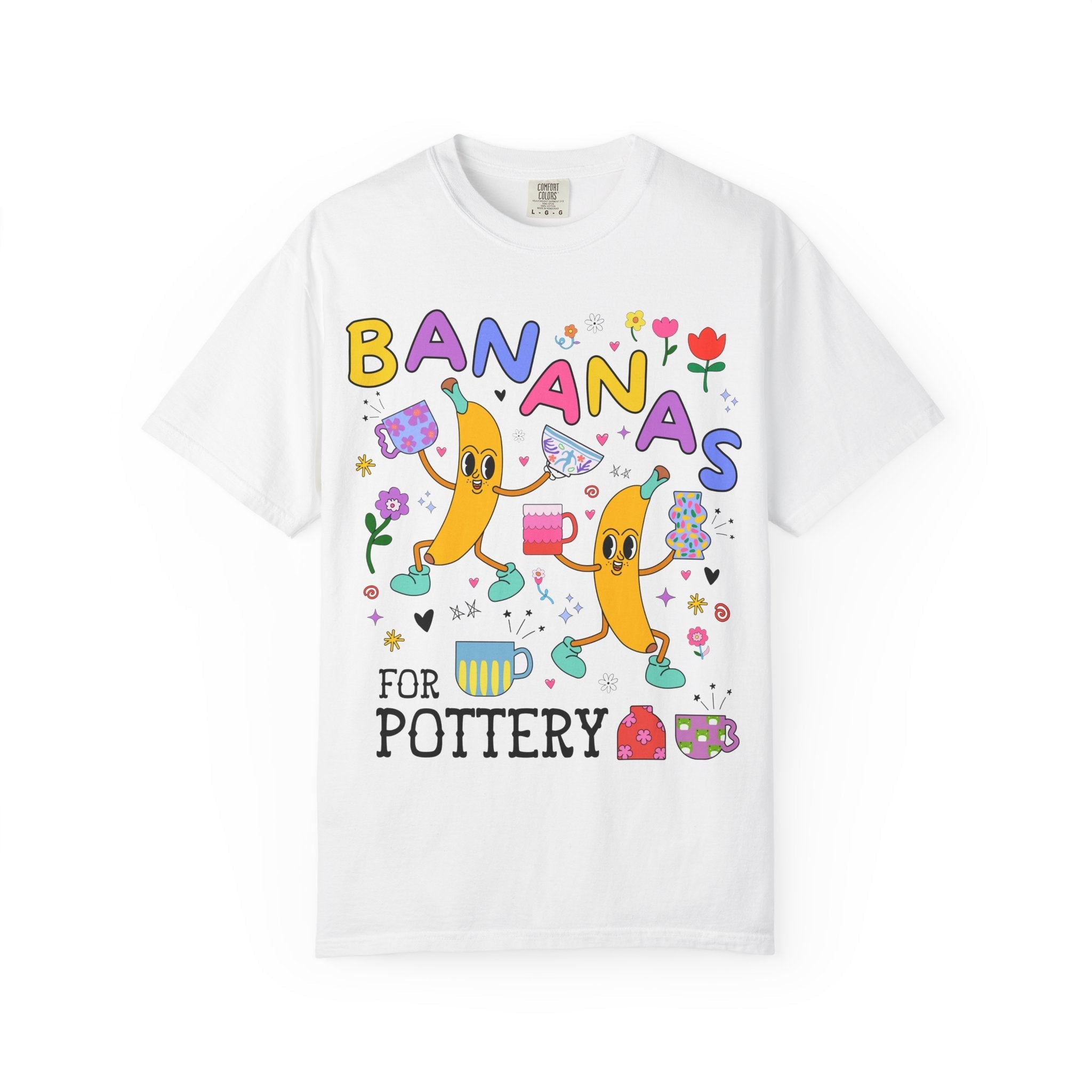 Cute Pottery Tee Shirt for Ceramic Artist: Bananas for Pottery, High Art Teacher Gift, Present for Friend Who Loves Pottery, Ceramic Teacher - Opal and June