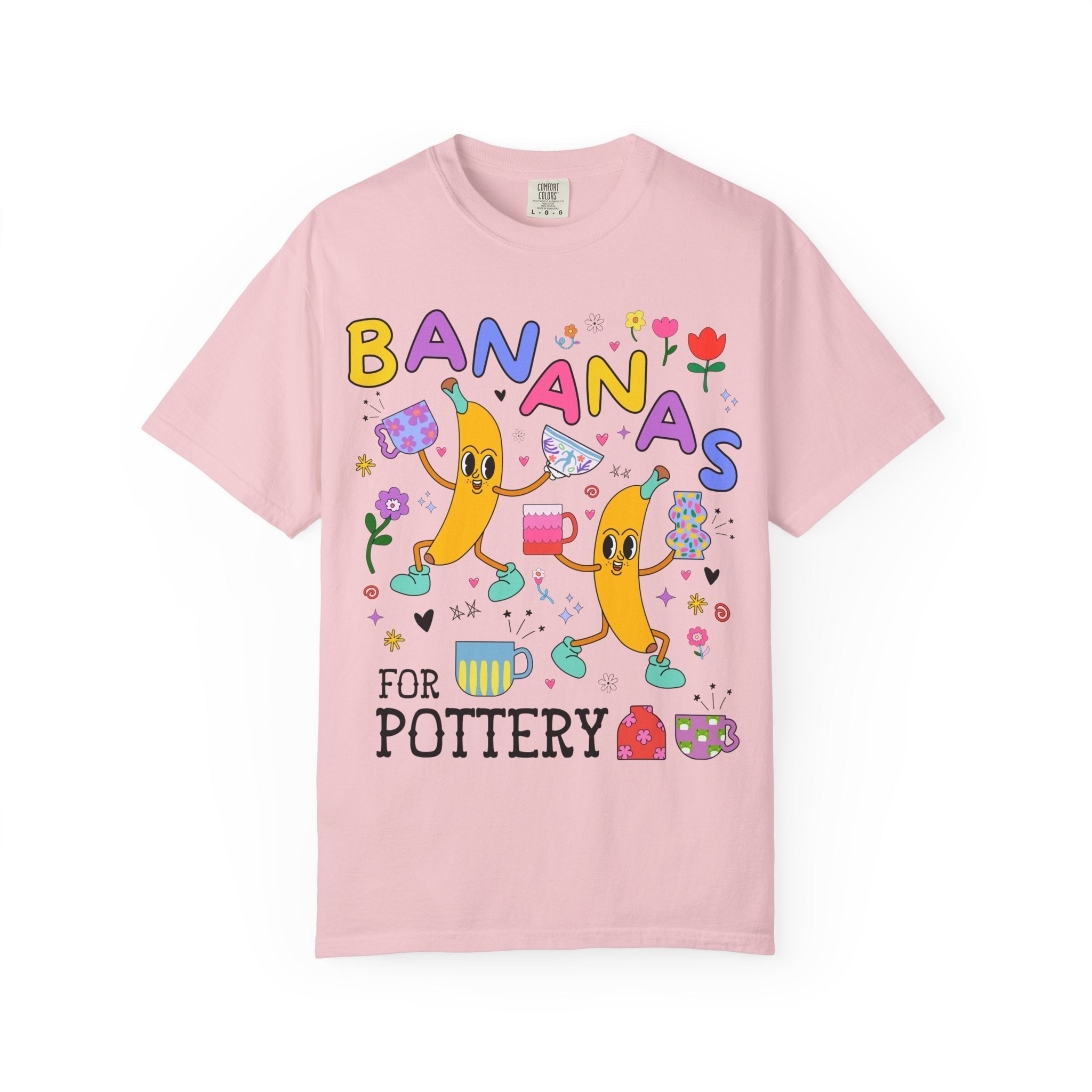Cute Pottery Tee Shirt for Ceramic Artist: Bananas for Pottery, High Art Teacher Gift, Present for Friend Who Loves Pottery, Ceramic Teacher - Opal and June