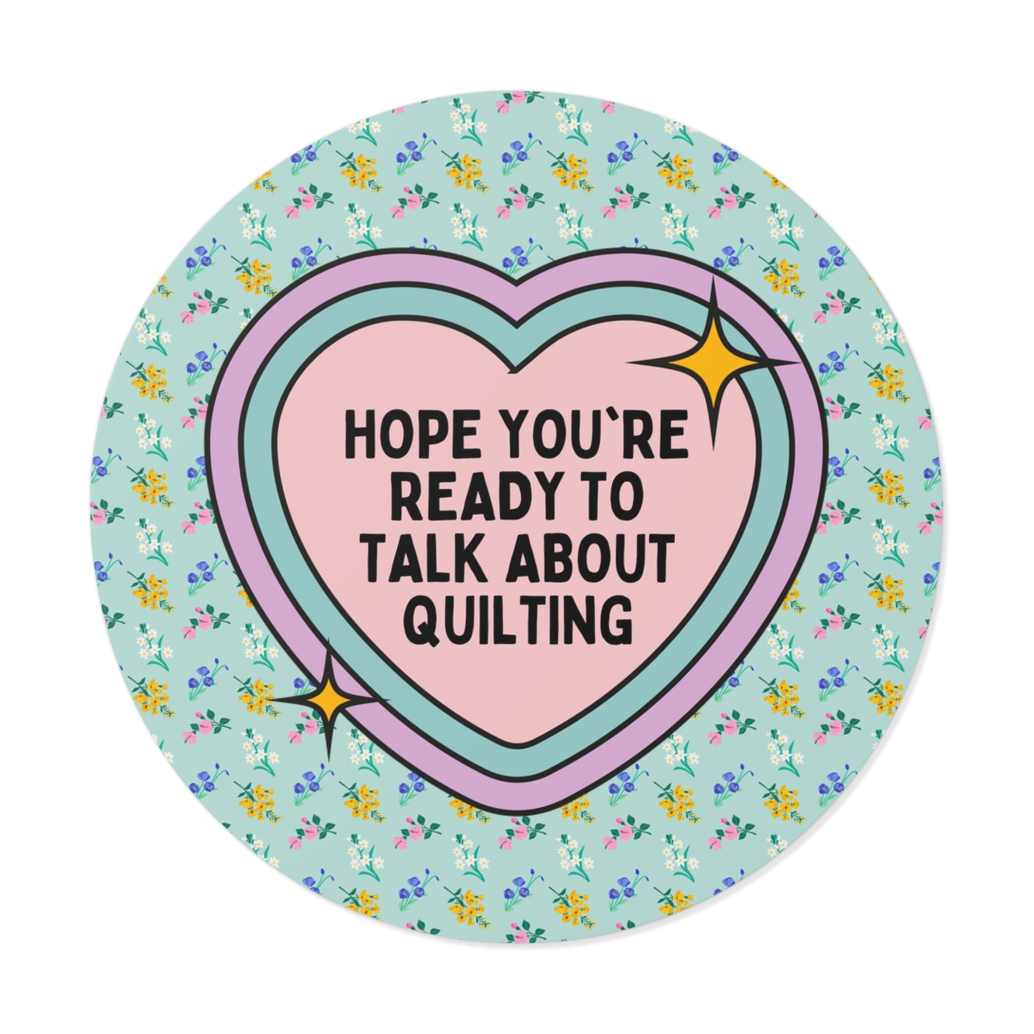 Cute Quilting Sticker, Grandma Who Loves Making Quilts, Small Mother's Day Present for Quilter, Gift for Quiltmaker, Quilt Lover Sewing Gift - Opal and June