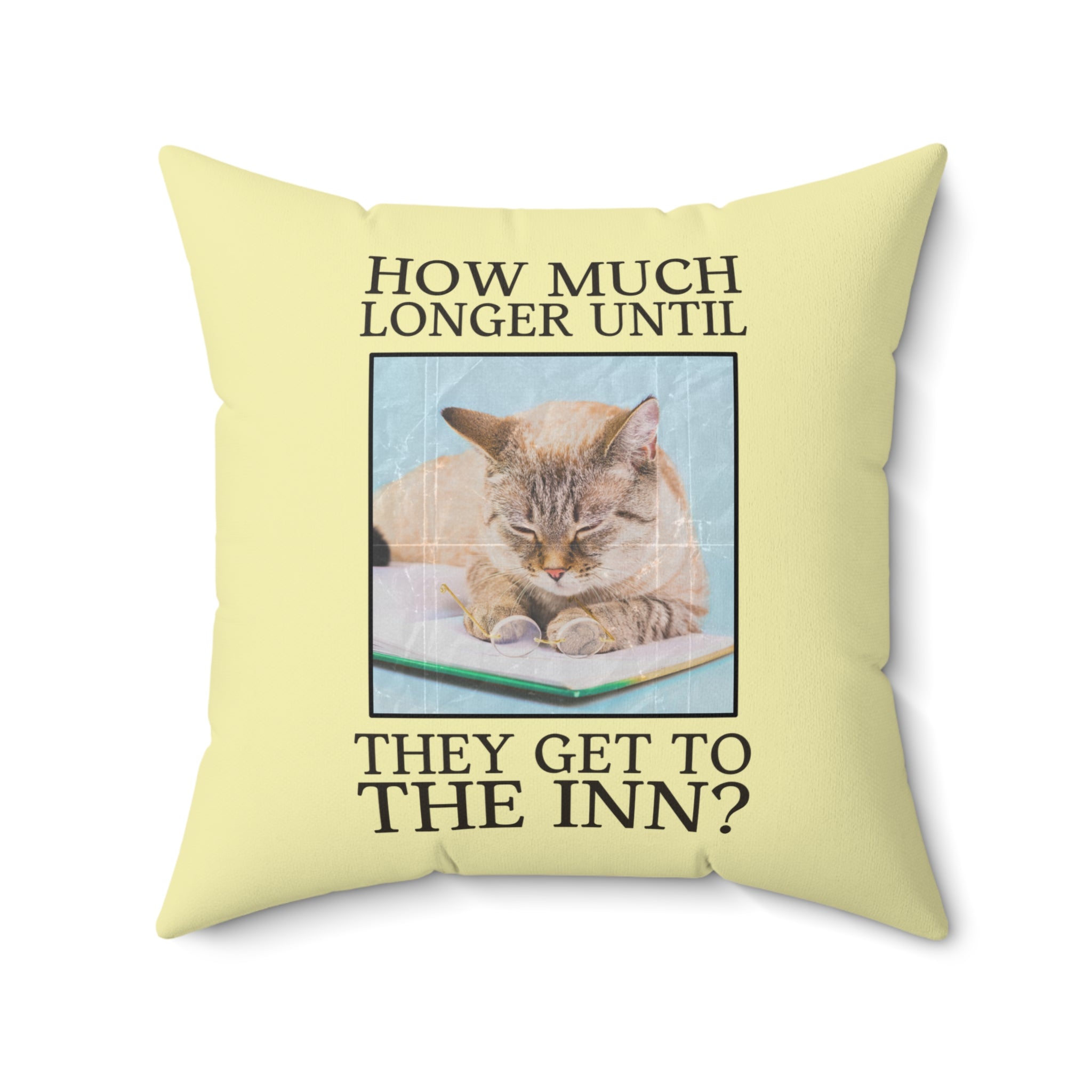 Cute Reading Pillow for Reader Who Loves Cats: Only One Bed Romance Trope, Funny Yellow Pillow for Cat Mom, Decor for Library, Bookworm Gift - Opal and June