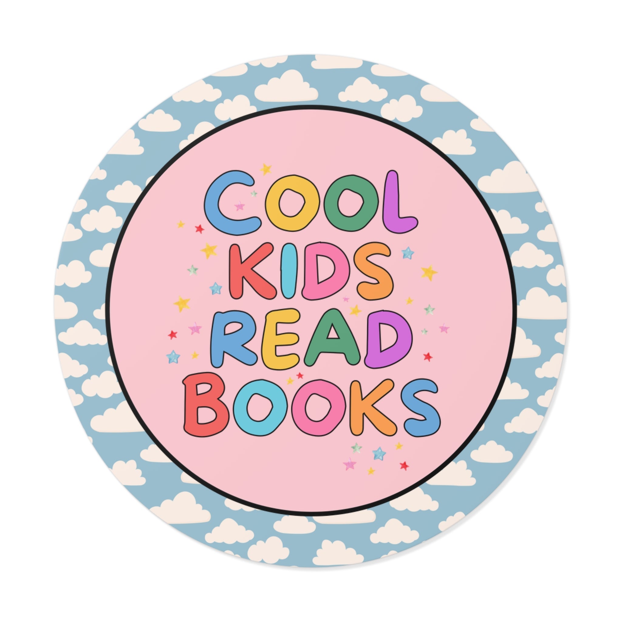 Cute Reading Teacher Sticker for Librarian or Daughter Who Love to Read: Cool Kids Read Book, Adorable Y2K Aesthetic Sticker for Bookworm - Opal and June