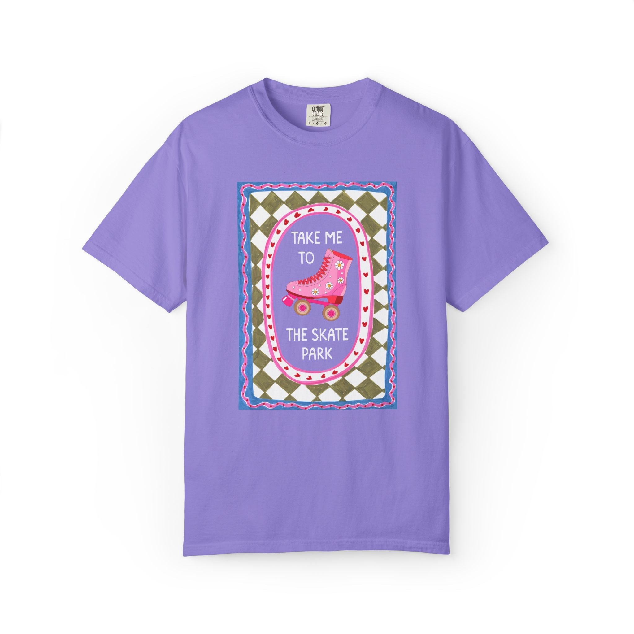 Cute Rollerskater Tee Shirt for Friend or Sister Who Loves Skating: Take Me to the Skate Park, Matching Roller Derby or Skate Night T-Shirt - Opal and June