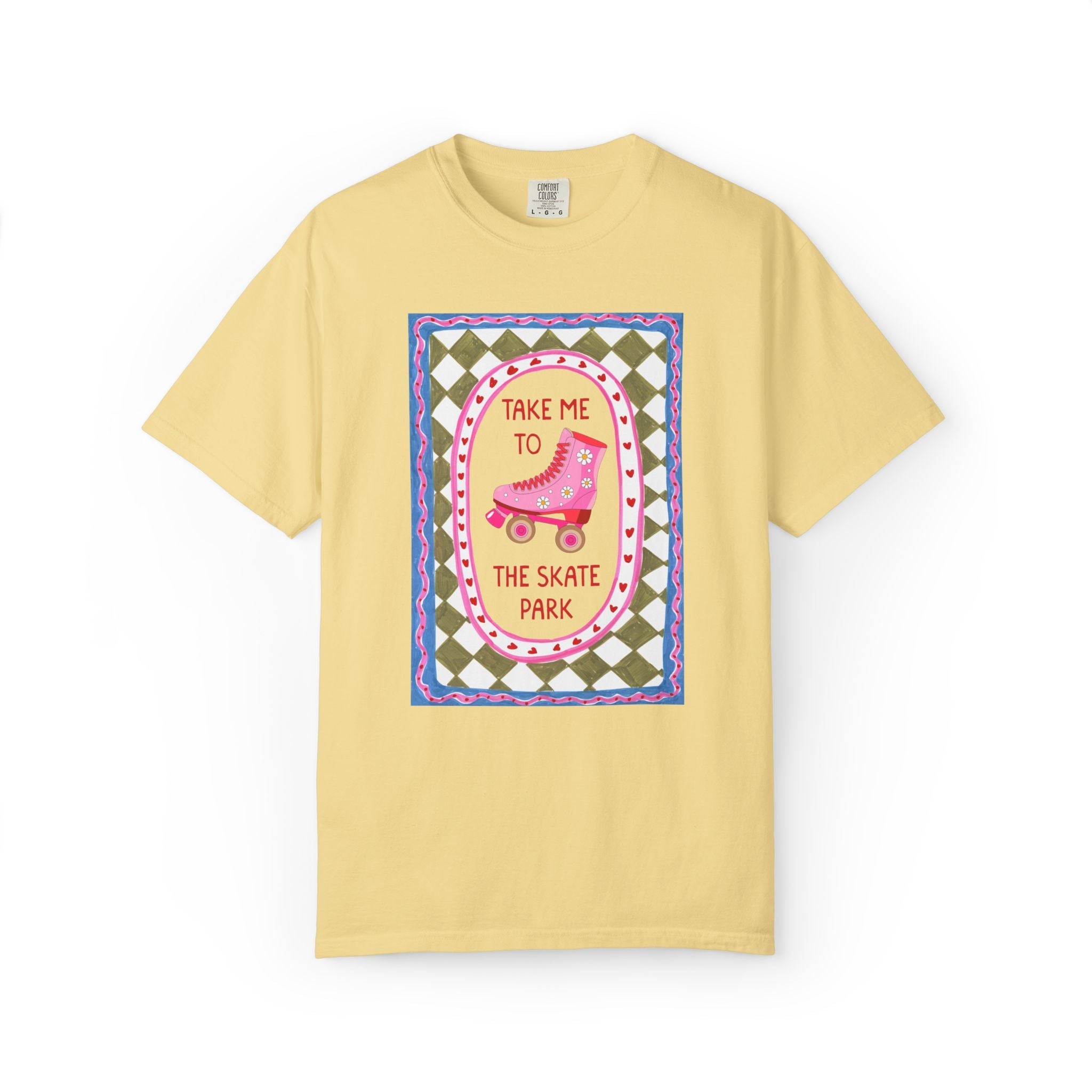 Cute Rollerskater Tee Shirt for Friend or Sister Who Loves Skating: Take Me to the Skate Park, Matching Roller Derby or Skate Night T-Shirt - Opal and June