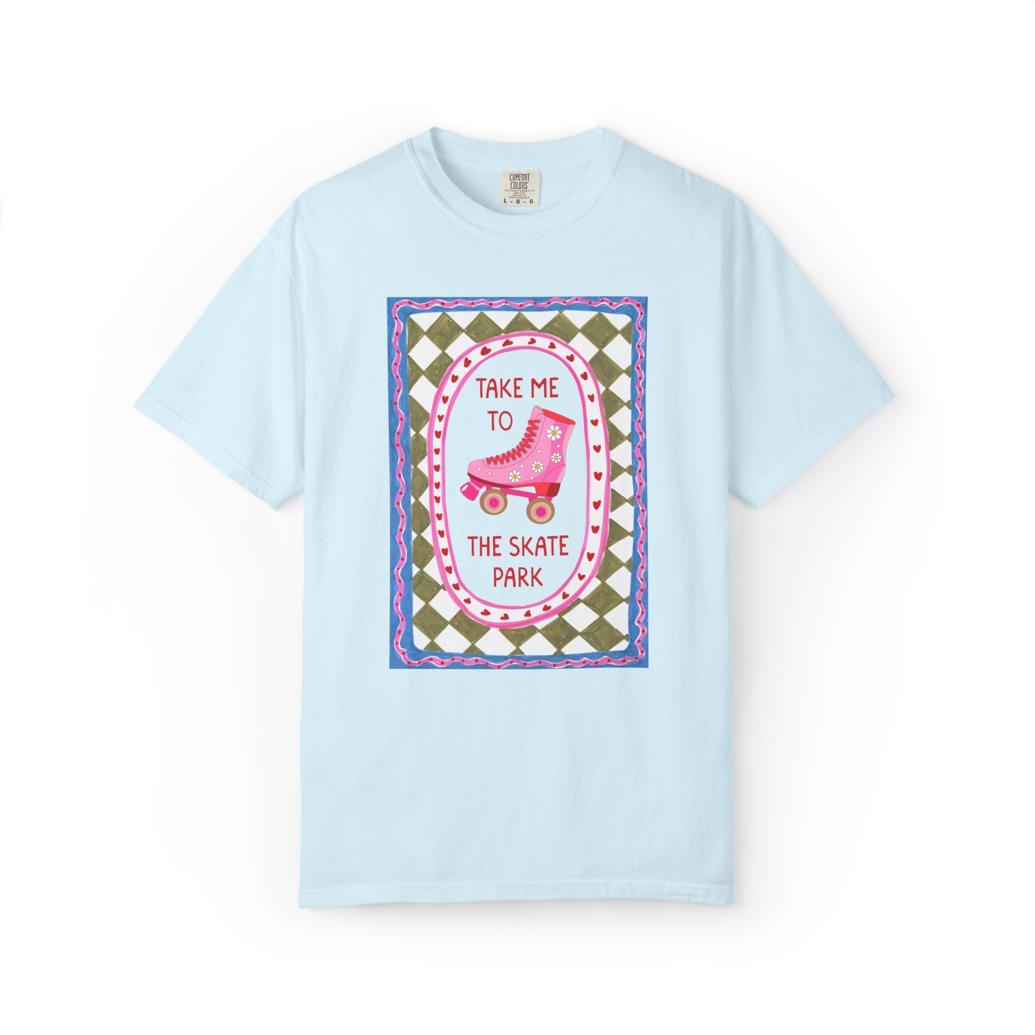 Cute Rollerskater Tee Shirt for Friend or Sister Who Loves Skating: Take Me to the Skate Park, Matching Roller Derby or Skate Night T-Shirt - Opal and June