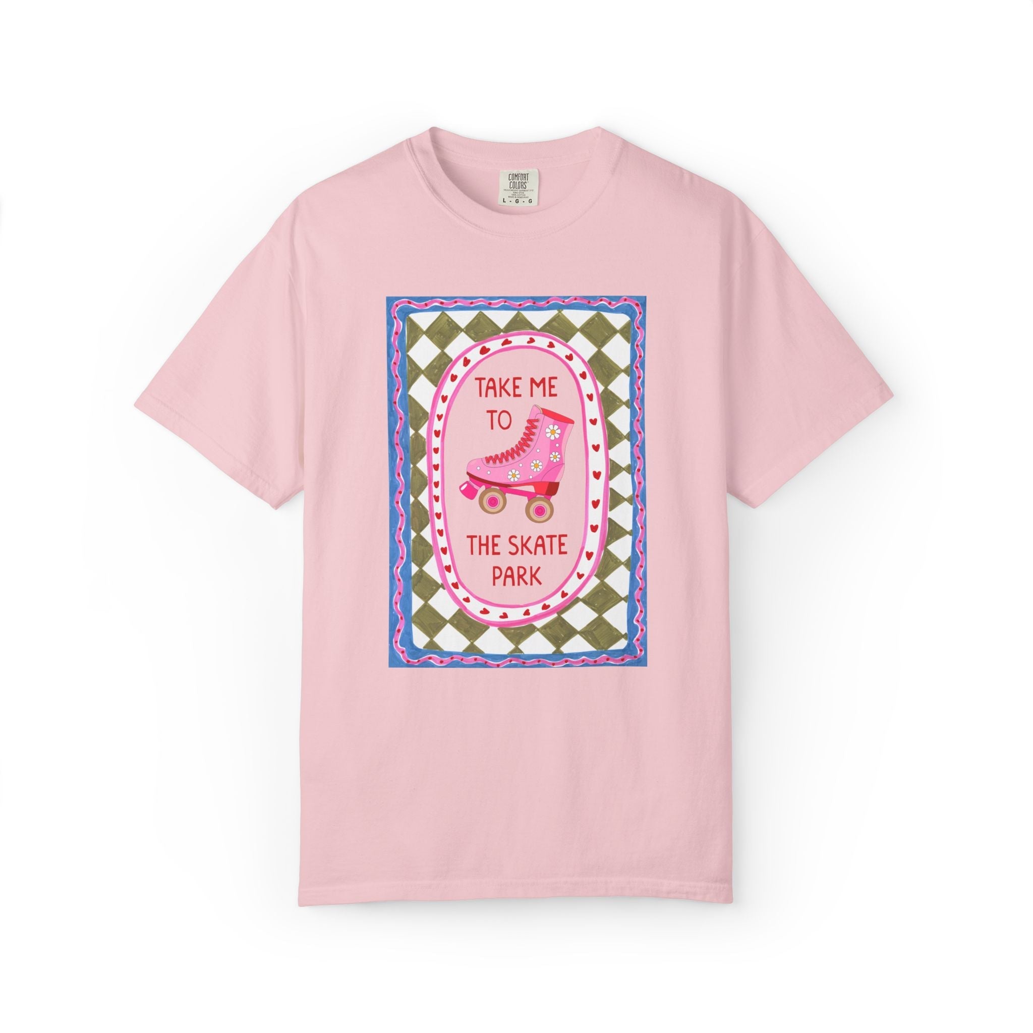 Cute Rollerskater Tee Shirt for Friend or Sister Who Loves Skating: Take Me to the Skate Park, Matching Roller Derby or Skate Night T-Shirt - Opal and June