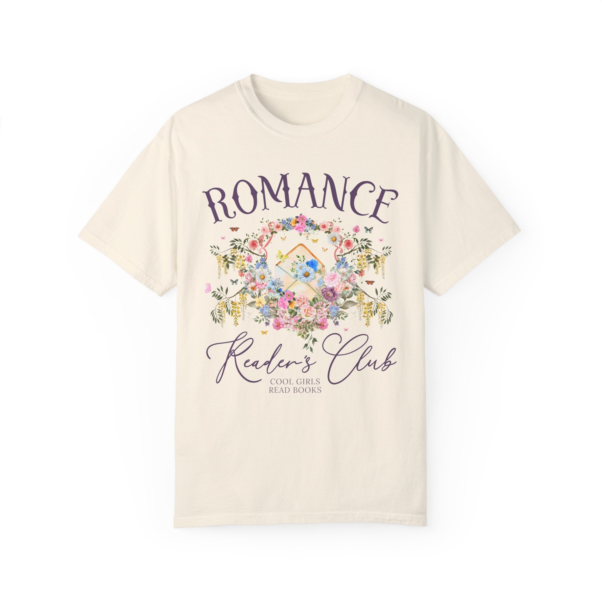 Cute Romance Reader Shirt for Book Lover Who Loves Fantasy Romance, Historical Romance Reader T-Shirt, Gardencore Bookish Tee for Bookworm - Opal and June