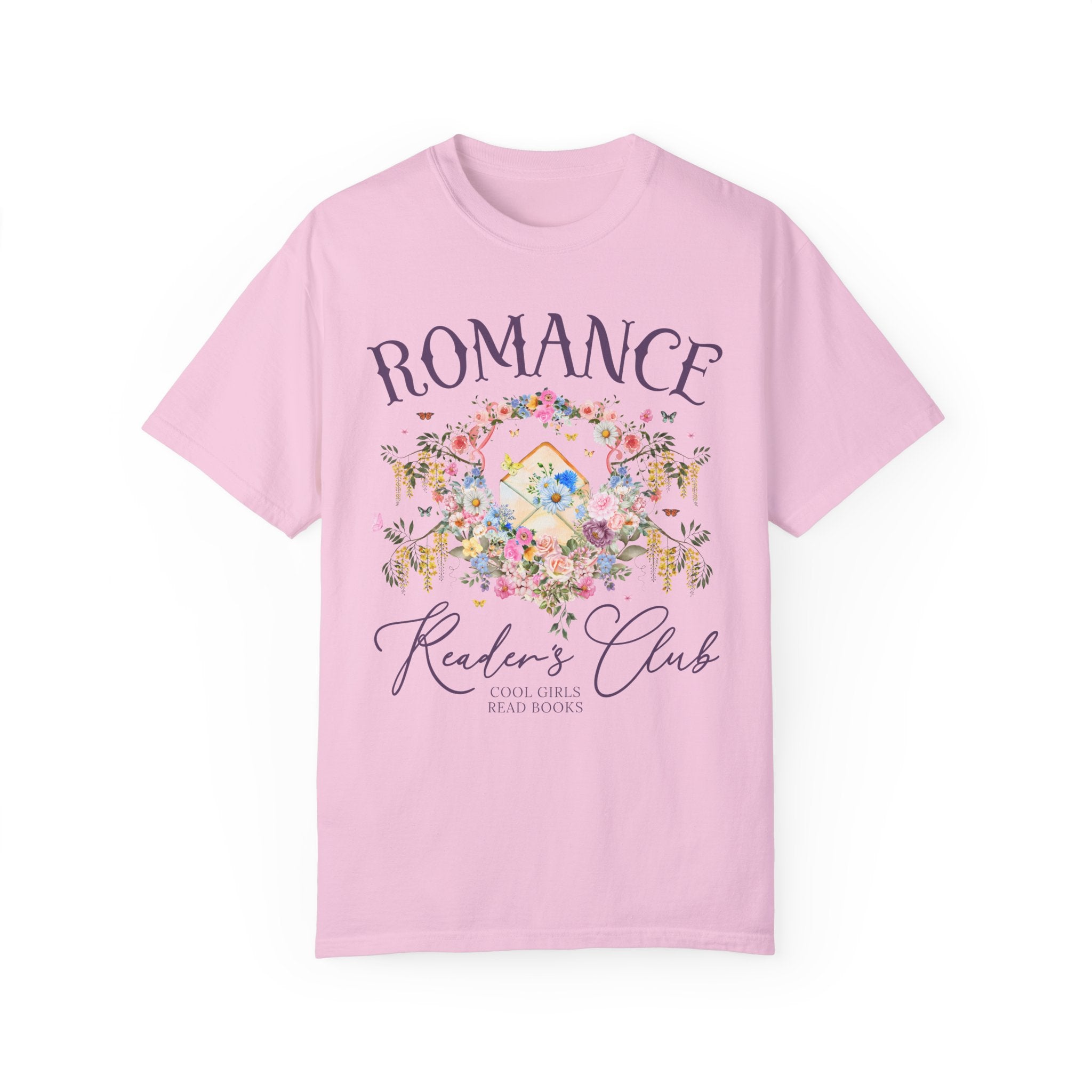 Cute Romance Reader Shirt for Book Lover Who Loves Fantasy Romance, Historical Romance Reader T-Shirt, Gardencore Bookish Tee for Bookworm - Opal and June