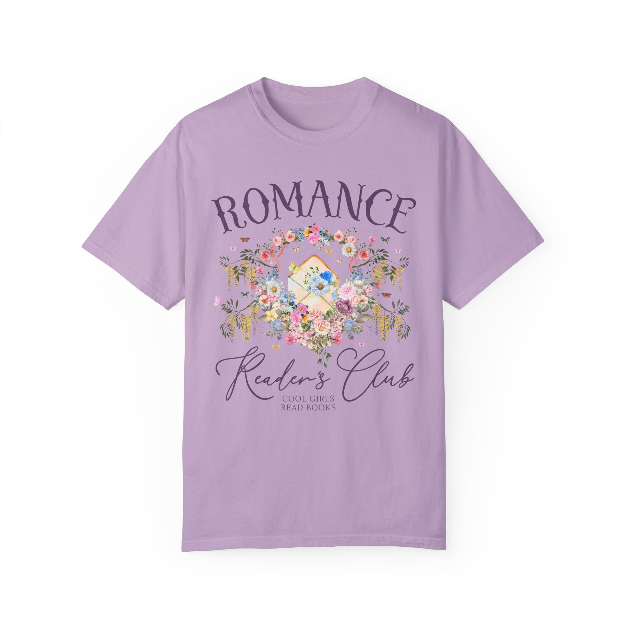 Cute Romance Reader Shirt for Book Lover Who Loves Fantasy Romance, Historical Romance Reader T-Shirt, Gardencore Bookish Tee for Bookworm - Opal and June