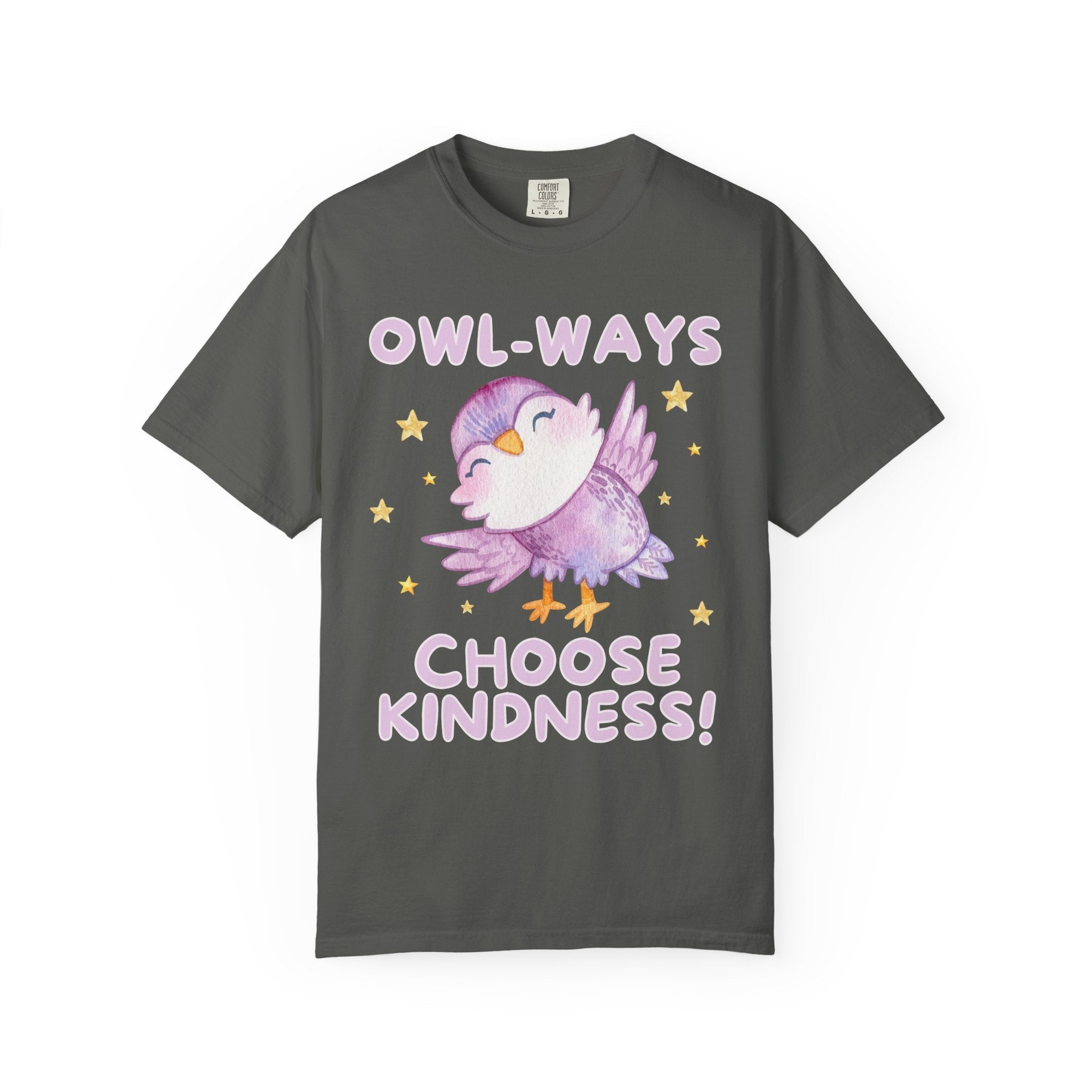 Cute School Teacher or School Librarian Tee Shirt for Friend Who Loves Owls: Owl-Ways Choose Kindness! Positive Affirmation Tee for Teacher - Opal and June