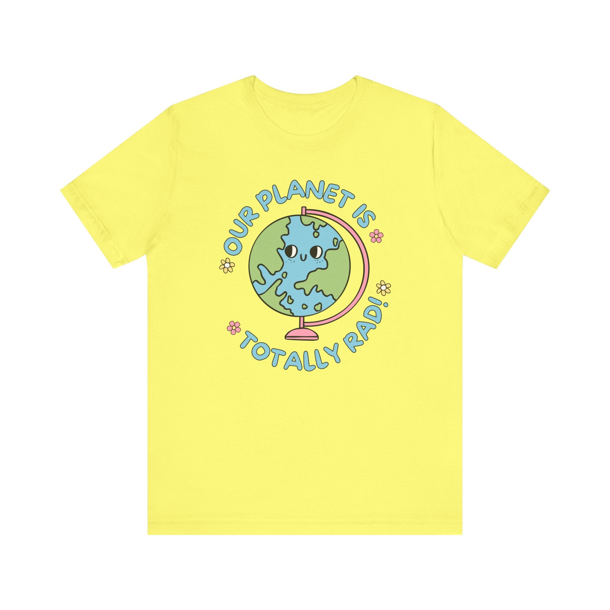 Cute Science Teacher or Colorful Earth Day Tee Shirt, 90s Aesthetic, Kindergarten Teacher or Political Activist: Our Planet is Totally Rad! - Opal and June