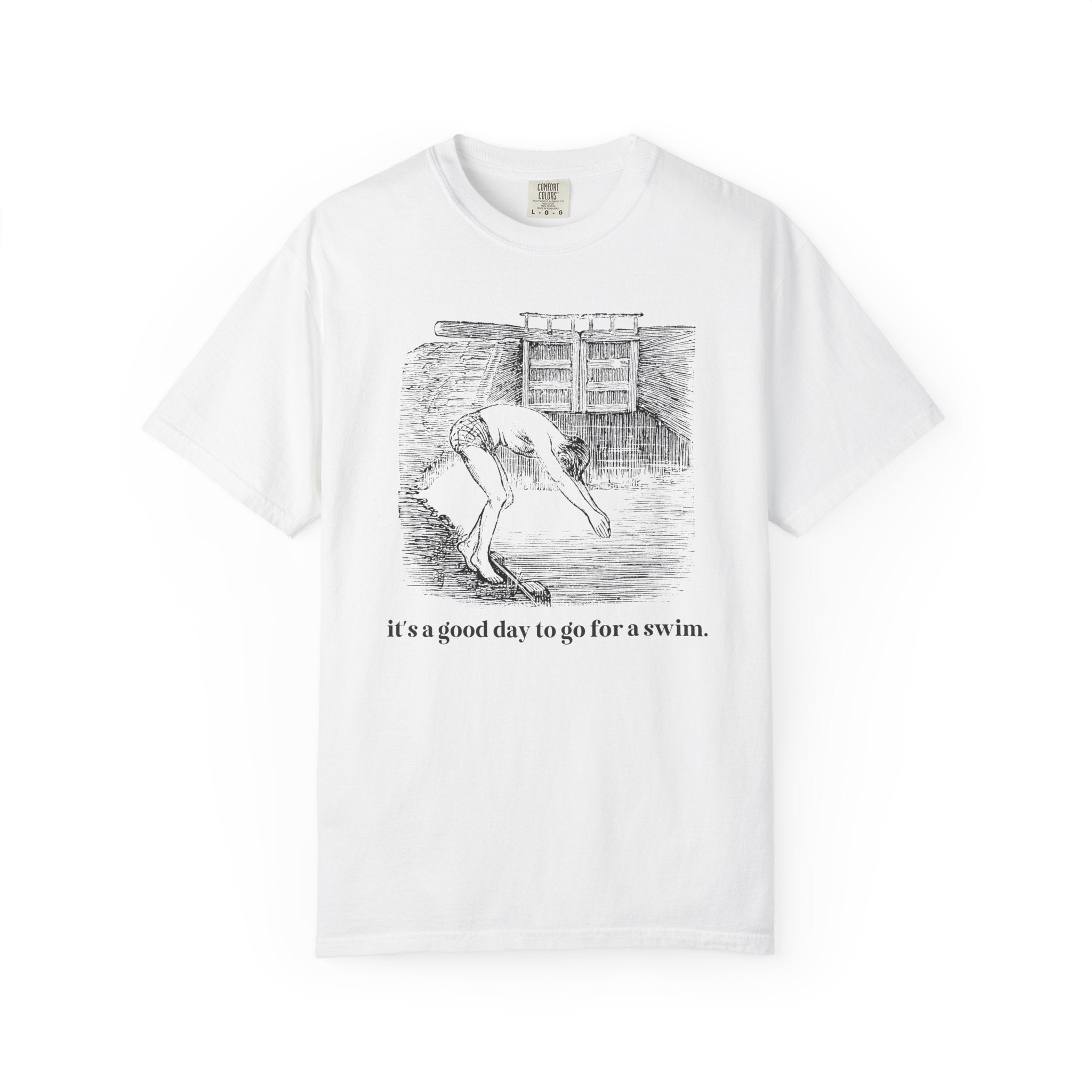 Cute Swimming Lover Tee Shirt for Friend on Swim Team or Dad Who Loves Being at the Pool: It's a Good Day to Go for a Swim - Opal and June