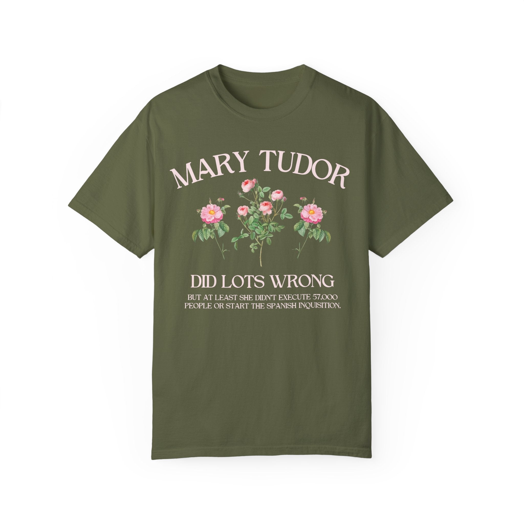 Cute Tudor History Tee Shirt: Mary Tudor English History Shirt for History Professor, Social Studies Shirt, Women's History, Famous Queens - Opal and June