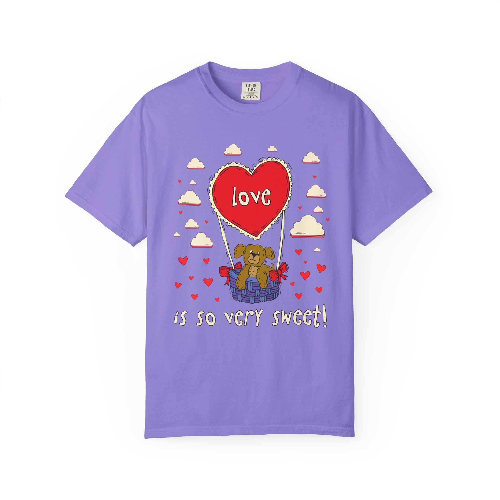 Cute Valentine's Day Tee Shirt for Couples or Friend Who Loves Celebrating Love: Love is So Very Sweet! | 90s Aesthetic Animal Lover Tee - Opal and June