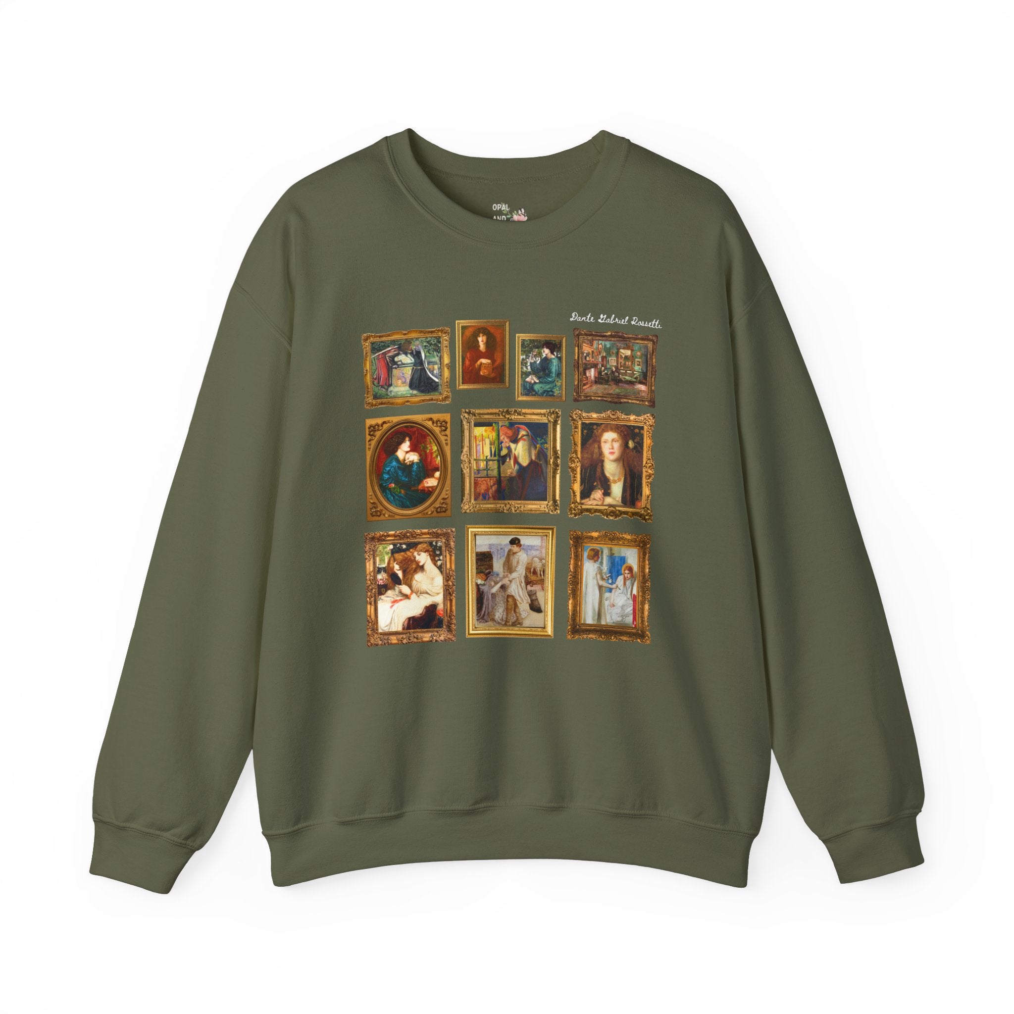 Dante Gabriel Rossetti Art History Sweatshirt: Pre - Raphaelite Brotherhood European Art Movement, Art Professor Gift, Humanities Major Shirt - Opal and June