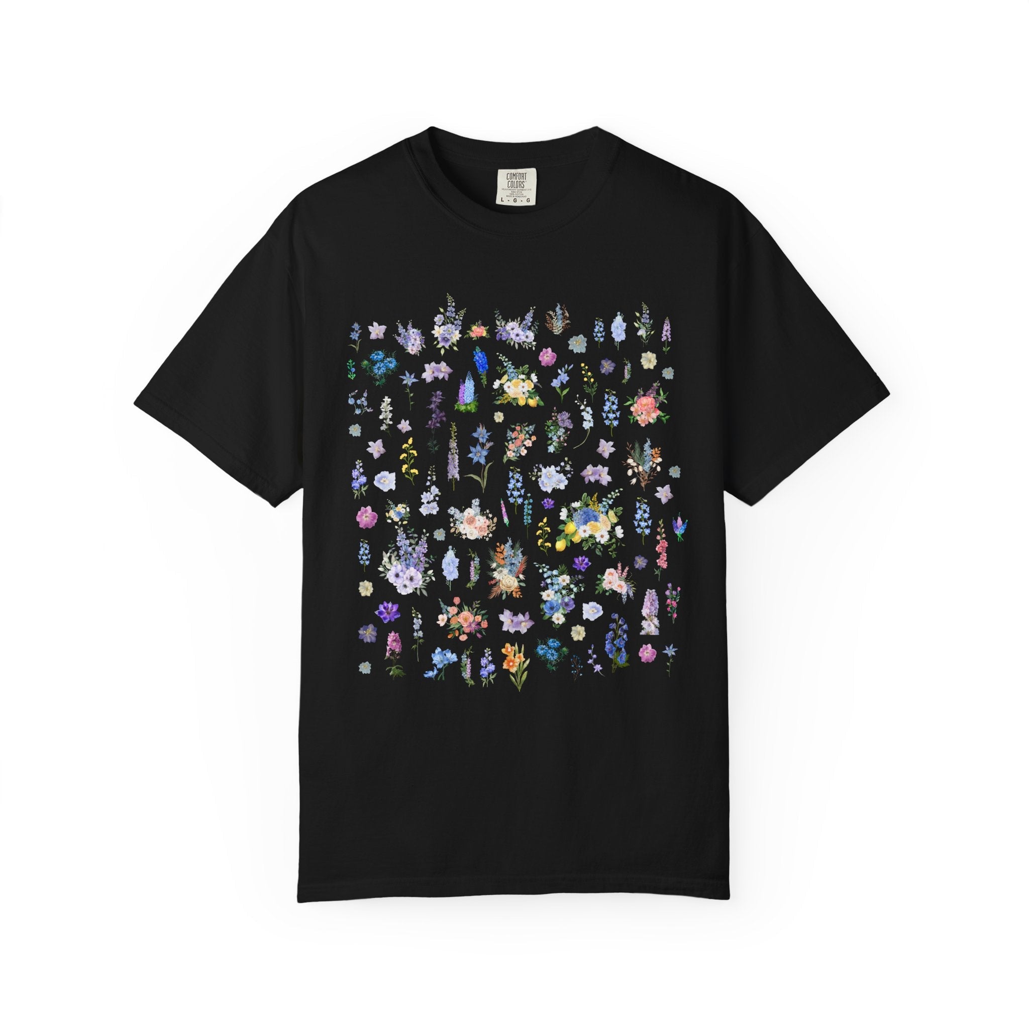 Delphinium Flower T-Shirt - Opal and June