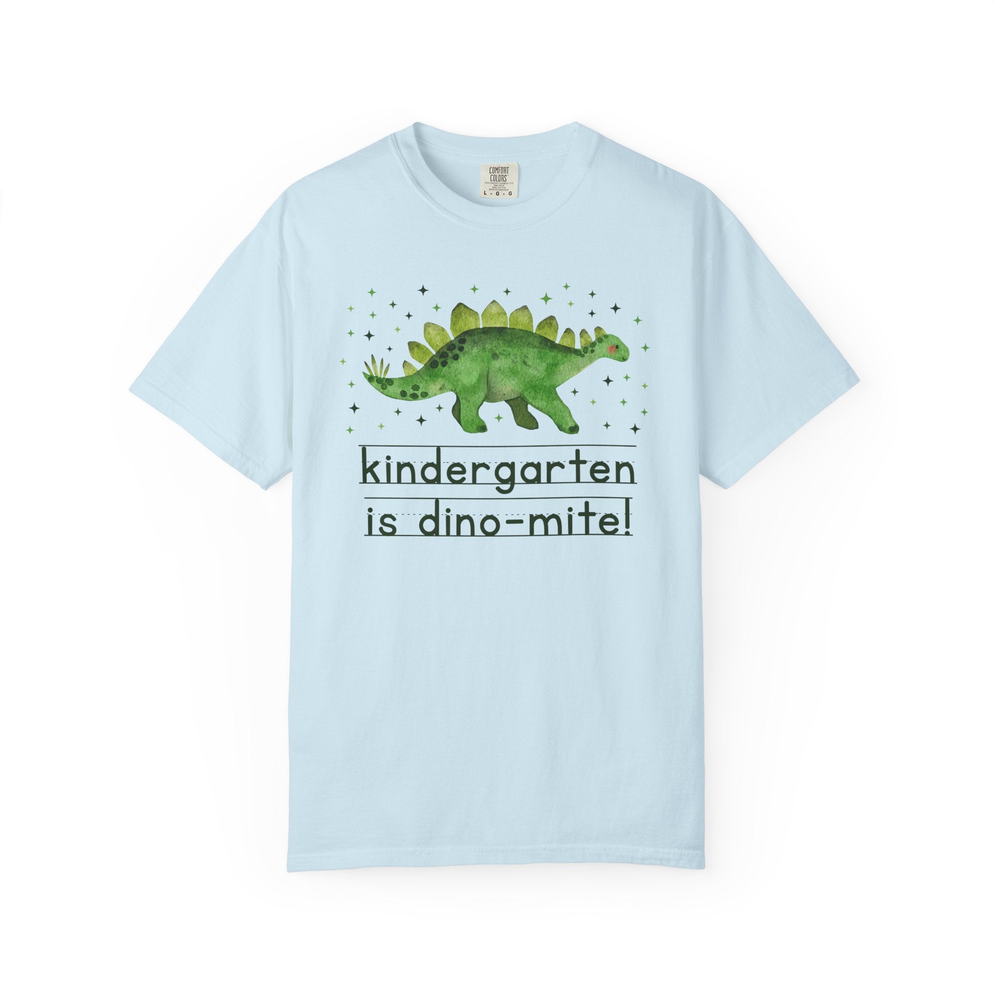 Dinosaur Kindergarten Teacher Tee Shirt for Back to School, Funny and Adorable 90s Aesthetic Dinosaur Lover T-Shirt for Kindergarten Squad - Opal and June