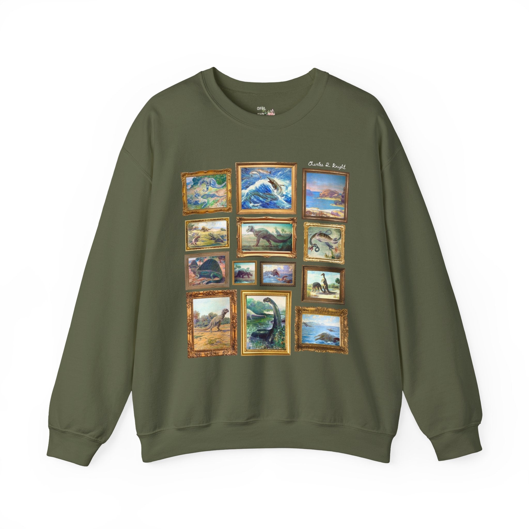 Dinosaur Lover Art History Sweatshirt - Opal and June