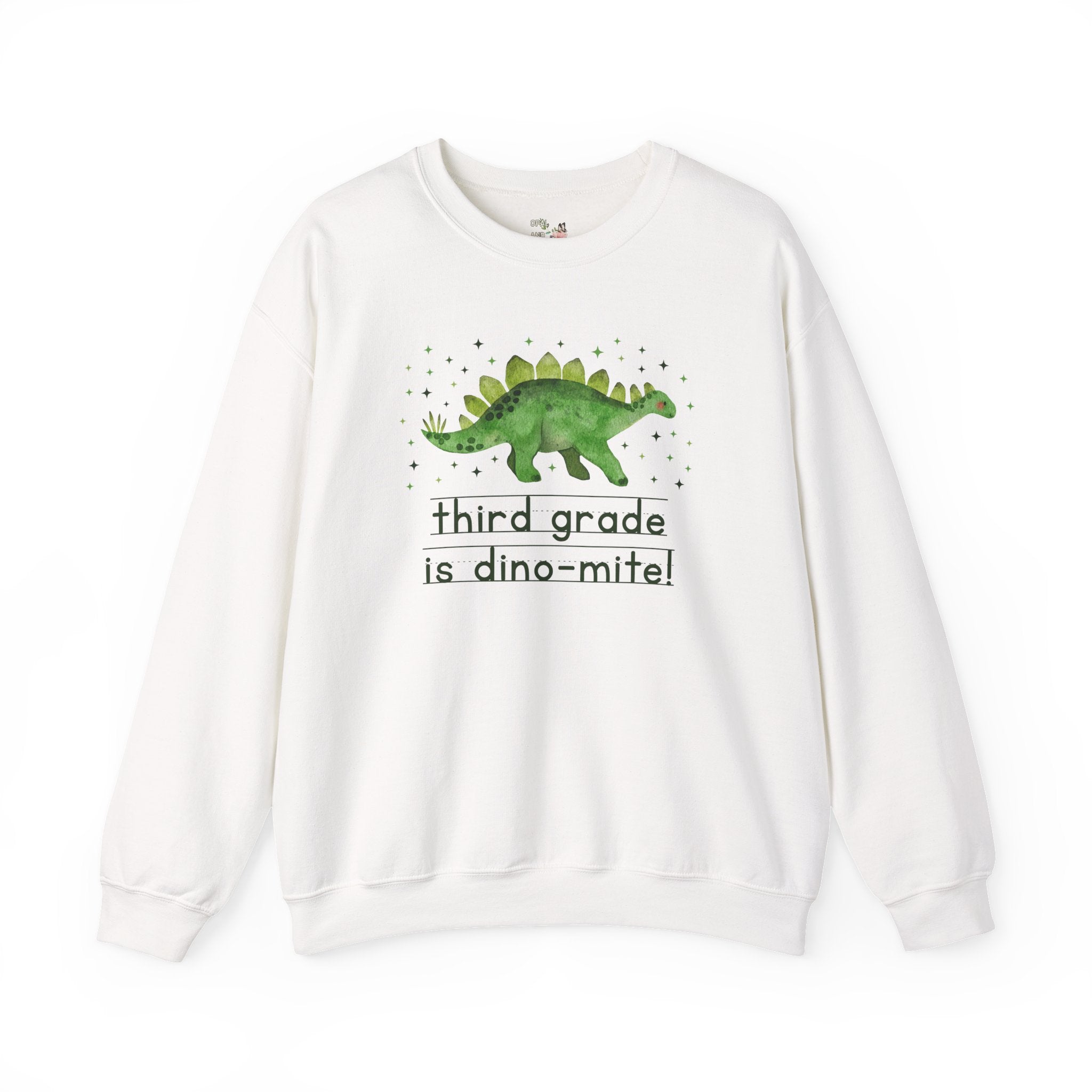 Dinosaur Second Grade Teacher Sweatshirt for Back to School, Funny and Adorable 90s Aesthetic Dinosaur Lover Shirt for Second Grade Squad - Opal and June