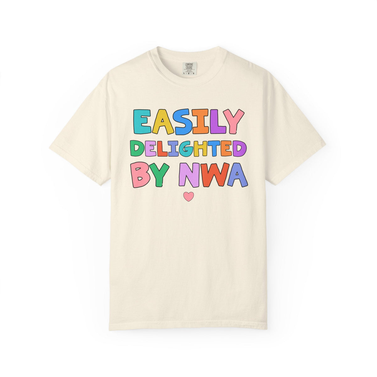 Easily Delighted by Northwest Arkansas: Cute Colorful Maximalist T-Shirt for Friend Who Loves Northwest Arkansas, Fayetteville, Bentonville - Opal and June