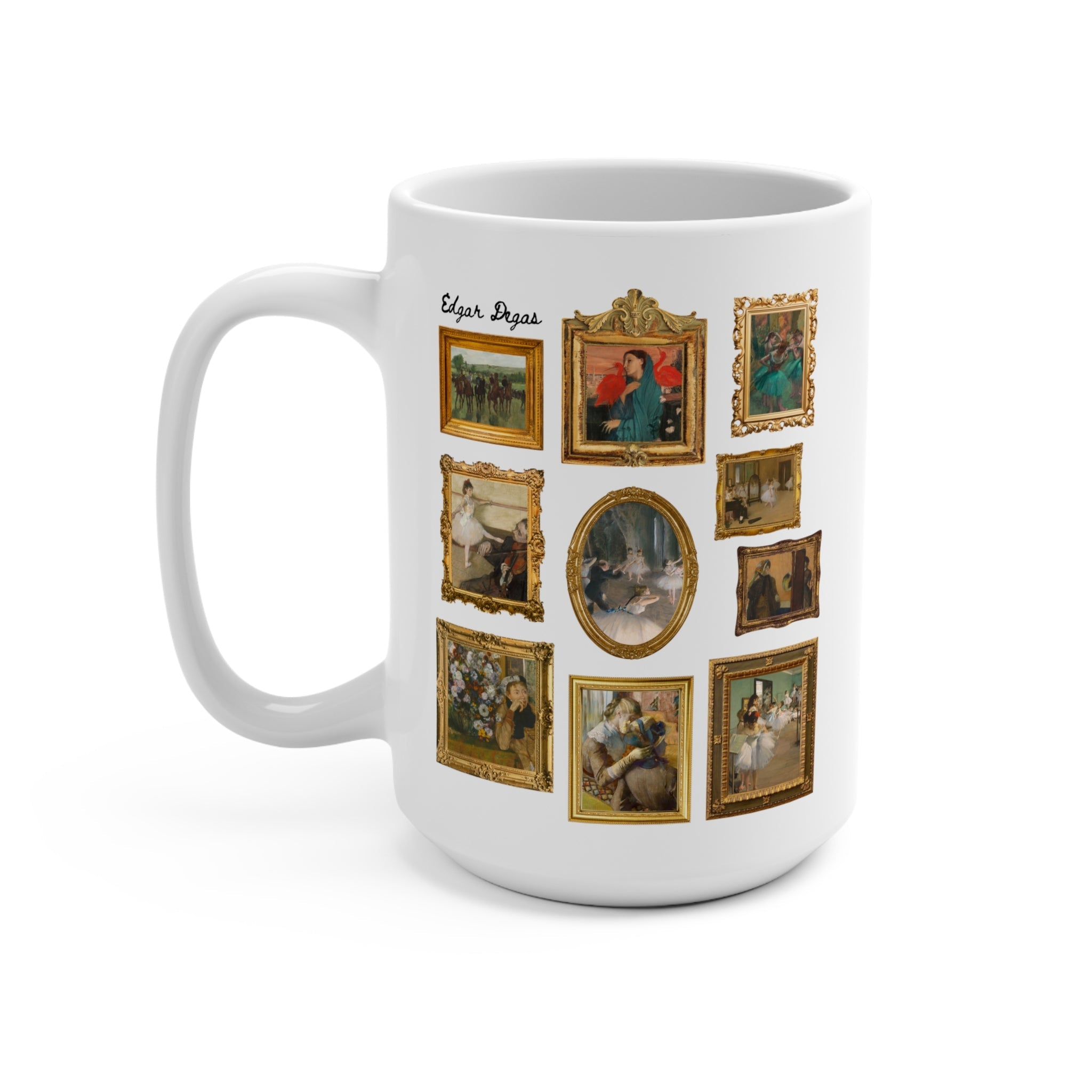 Edgar Degas Art History Coffee Mug: 19th Century French Impressionist Humanities Major Gift, Ballerina Dancer or Historian, Famous Paintings - Opal and June