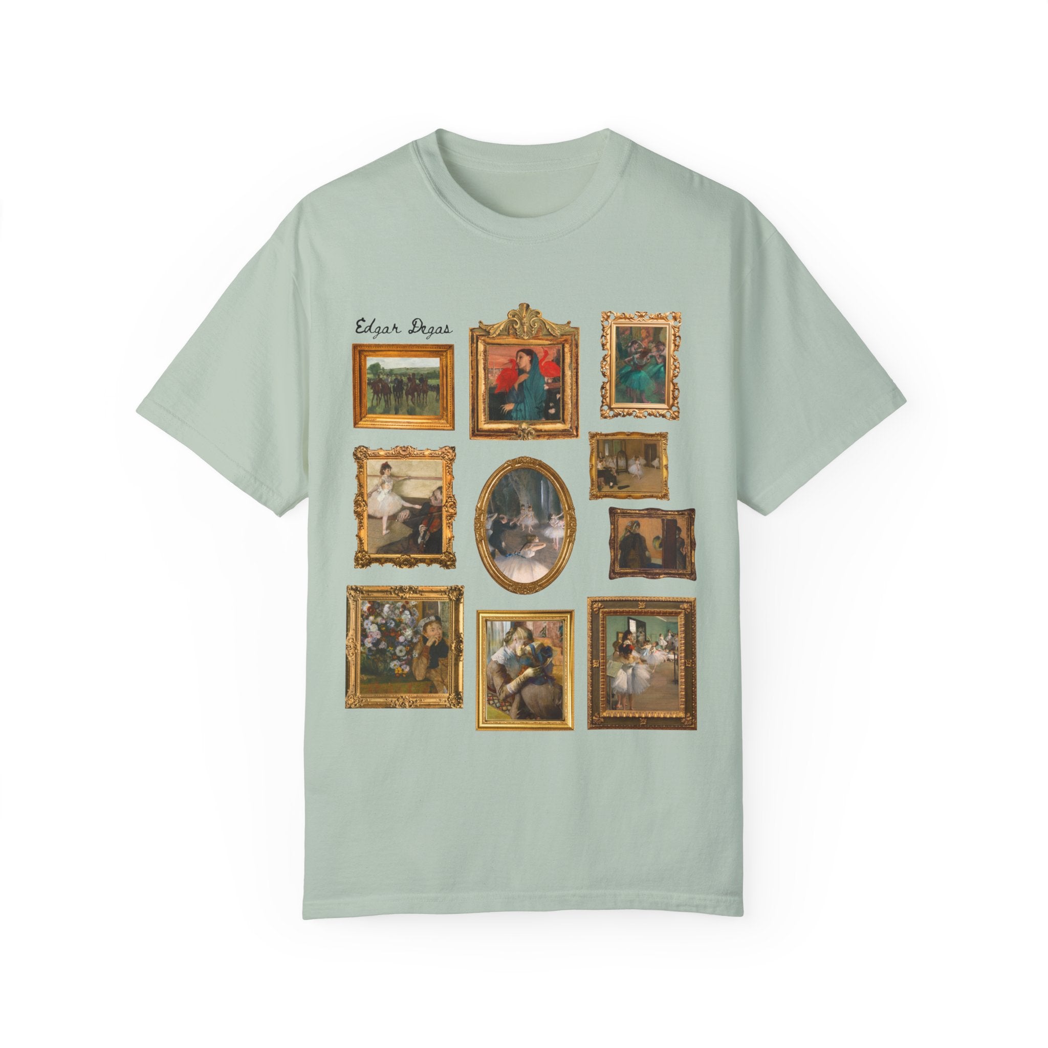Edgar Degas Art History T-Shirt: 19th Century French Impressionist Humanities Major Gift for Ballerina Dancer or Historian, Famous Paintings - Opal and June