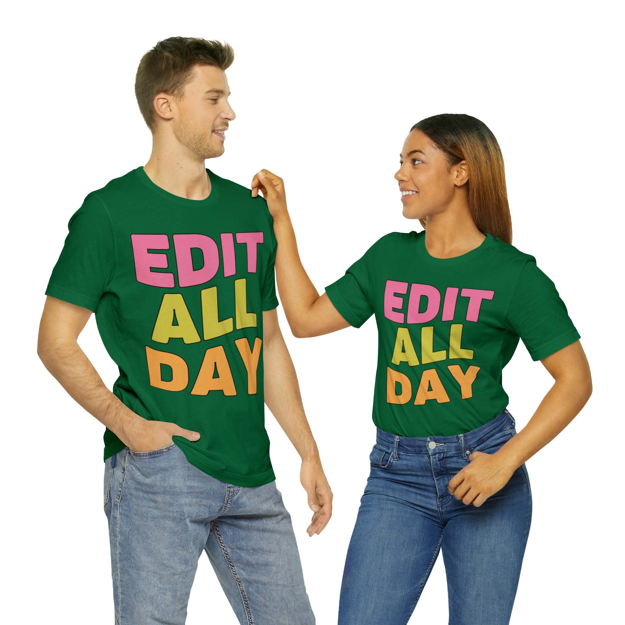 Editing Day Tee Shirt: Edit All Day - Opal and June