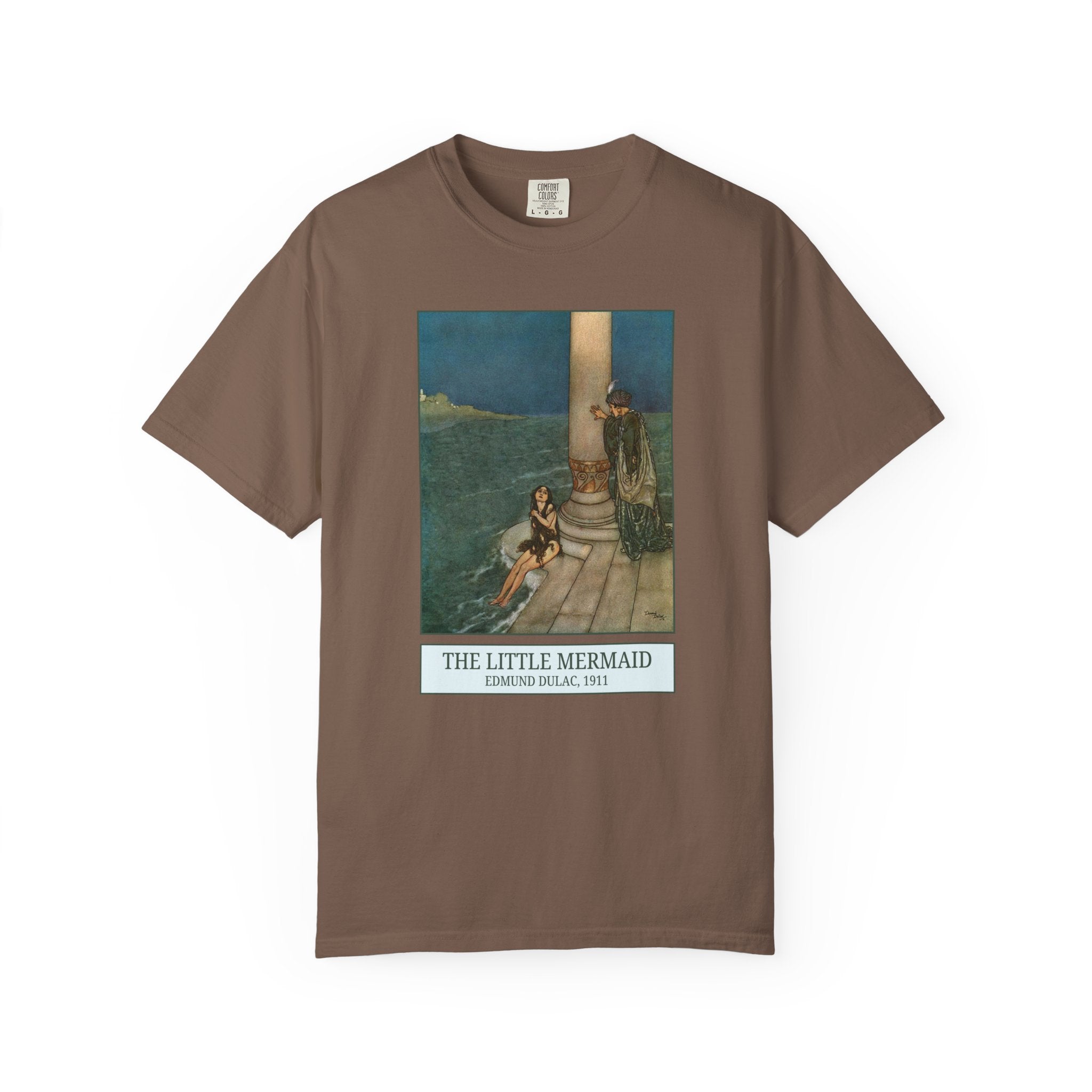 Edmund Dulac The Little Mermaid Gift, Famous Painting, Hans Christian Andersen Fairy Tale, European Folk Tale, 19th Century Literature Tee - Opal and June