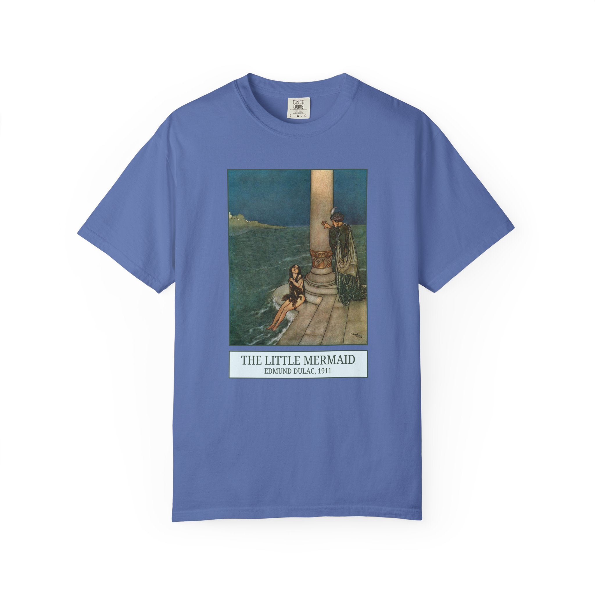 Edmund Dulac The Little Mermaid Gift, Famous Painting, Hans Christian Andersen Fairy Tale, European Folk Tale, 19th Century Literature Tee - Opal and June