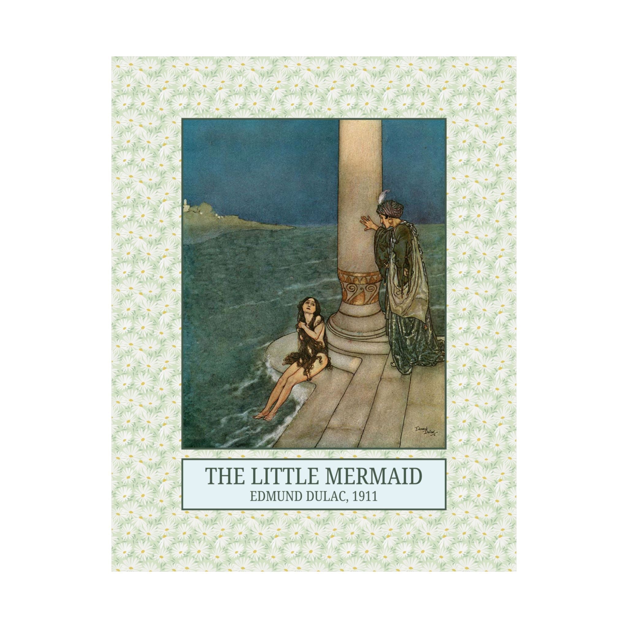 Edmund Dulac The Little Mermaid Poster, Famous Painting for Hans Christian Andersen Fairy Tale, European Folk Tale, 19th Century Literature - Opal and June