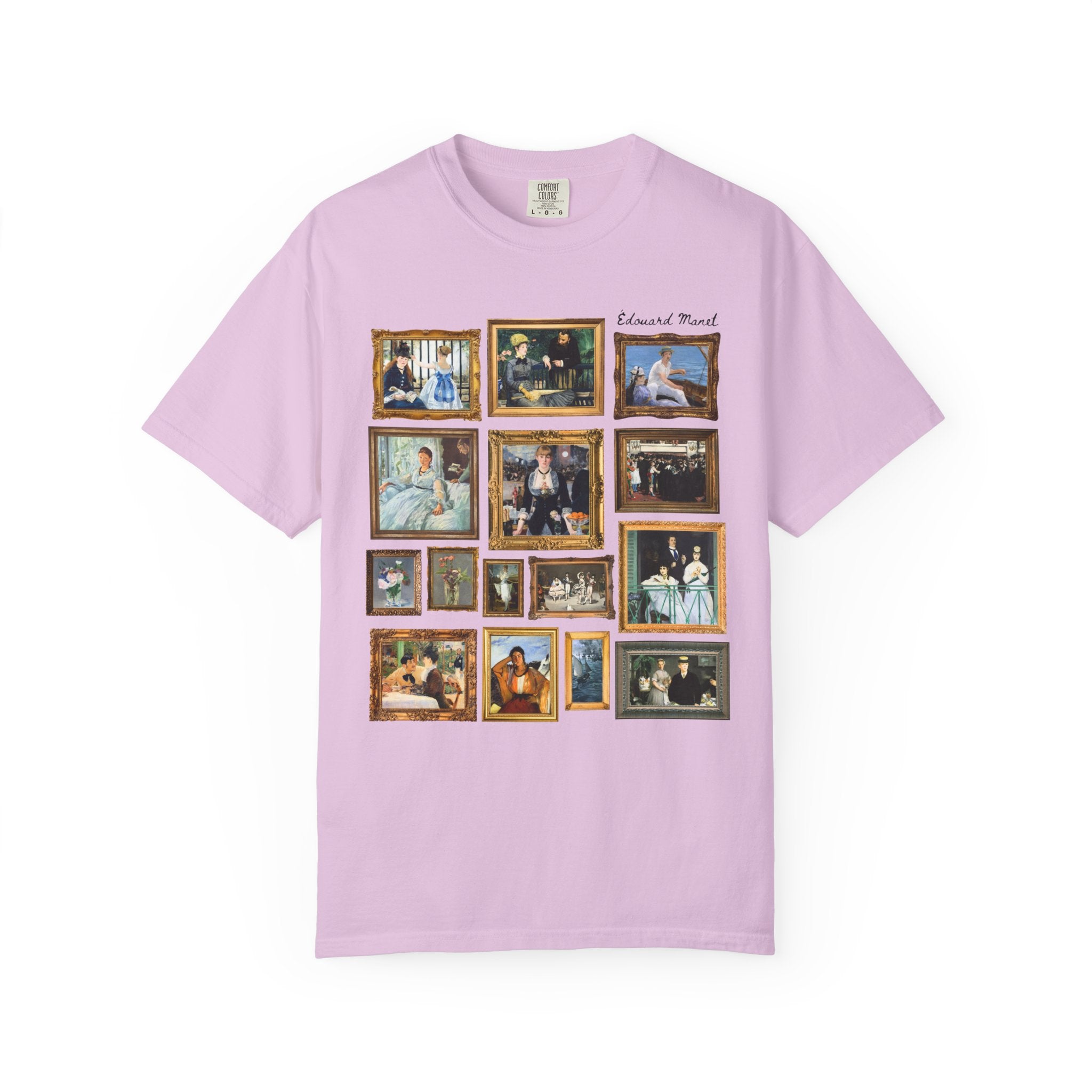 Edouard Manet Art History T-Shirt: Famous Paintings, Impressionist and Realism Art Movement, 19th Century, Museum Lover Gift, Comfort Colors - Opal and June