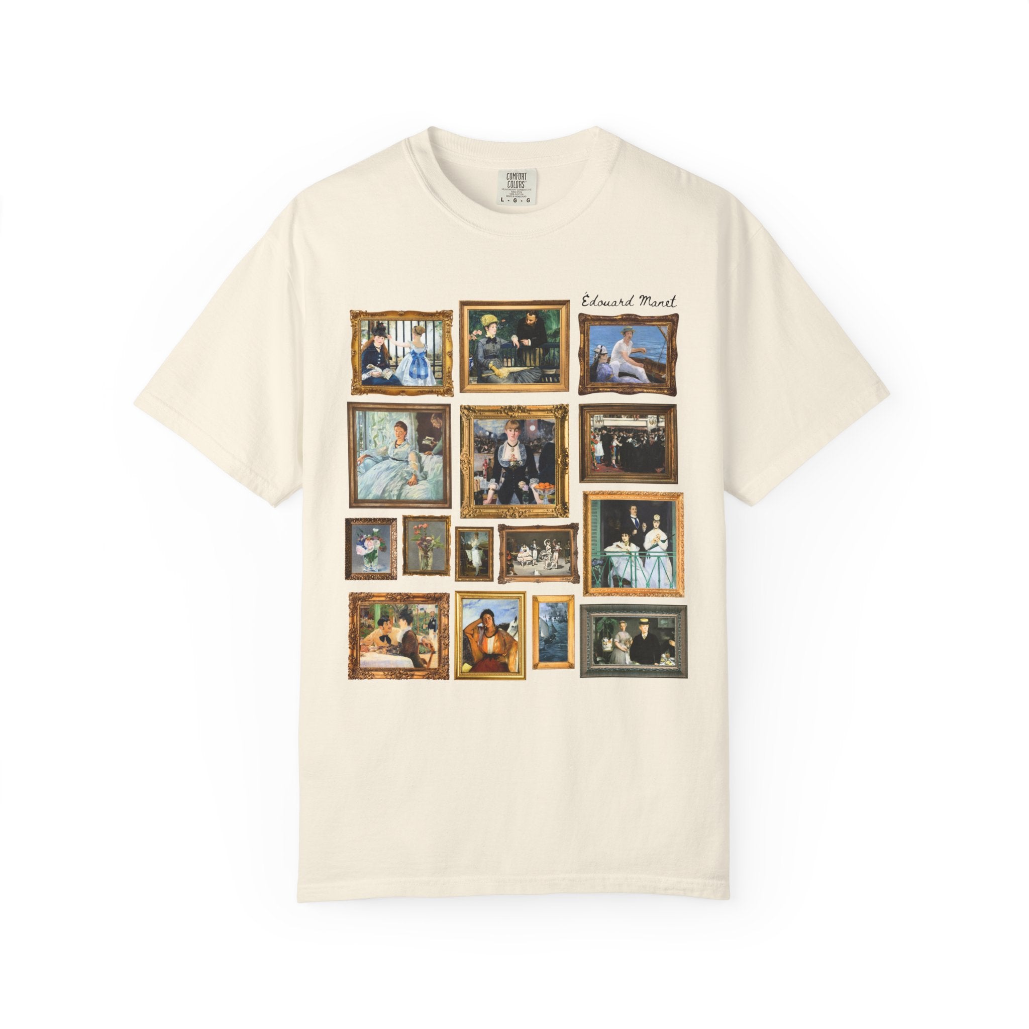 Edouard Manet Art History T-Shirt: Famous Paintings, Impressionist and Realism Art Movement, 19th Century, Museum Lover Gift, Comfort Colors - Opal and June