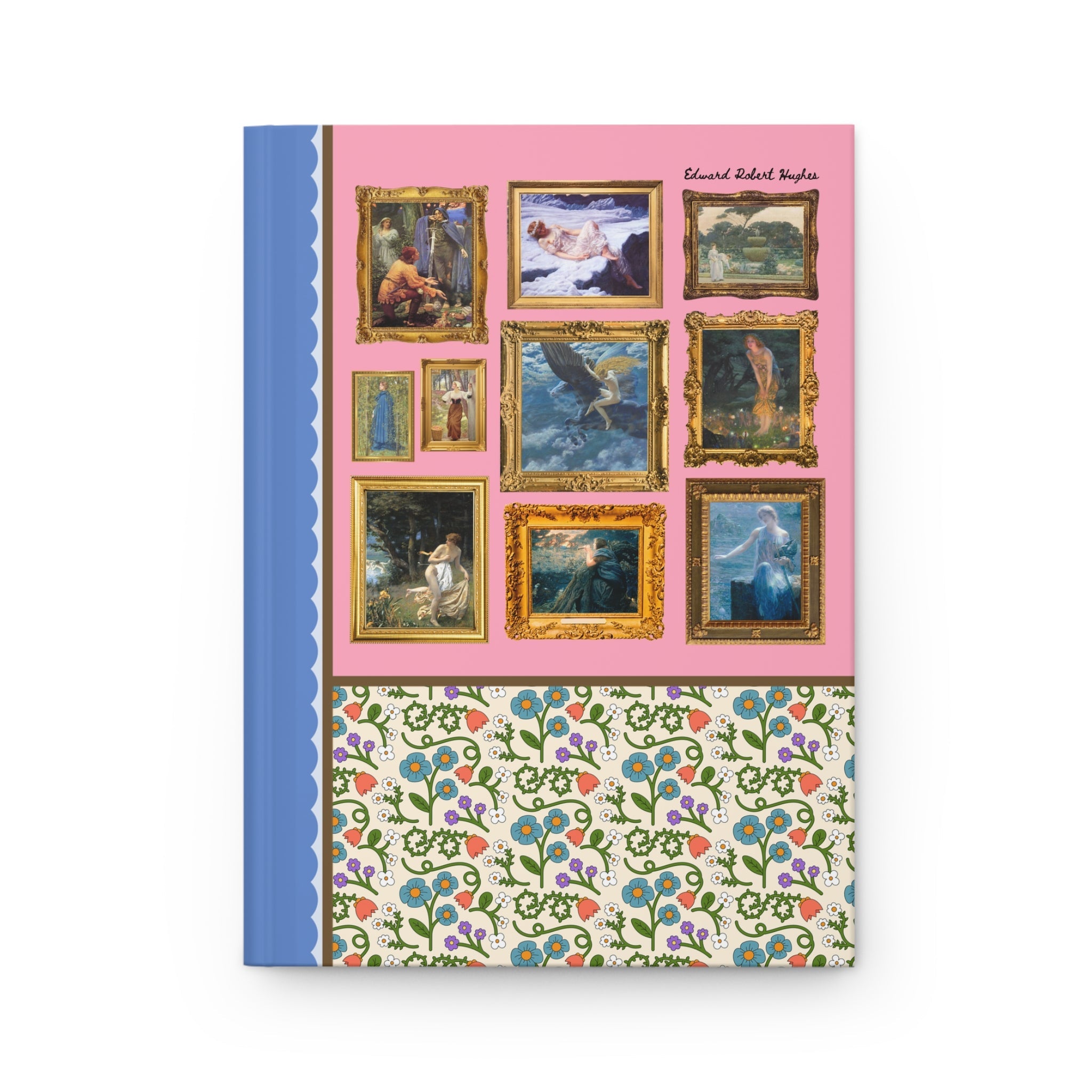 Edward Robert Hughes Art History Gift, Humanities Major, Colorful Victorian Era Fantasy Paintings, Midsummer Eve Bookish Notebook for Artist or Writer - Opal and June