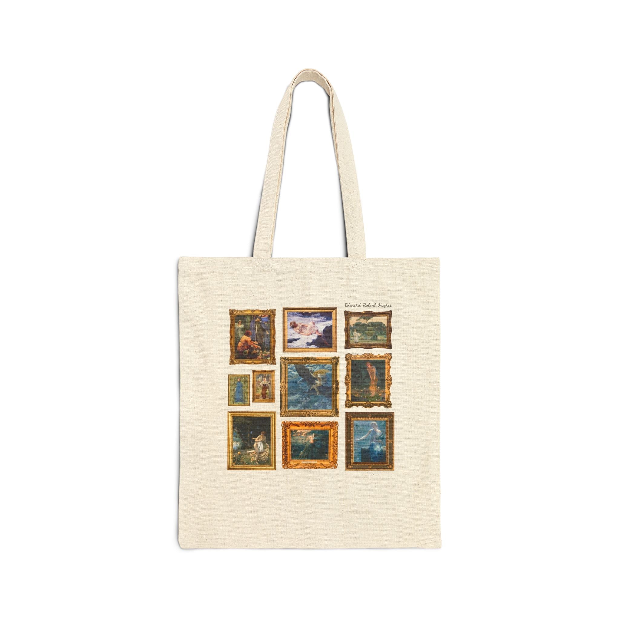 Edward Robert Hughes Art History Tote Bag, Humanities Major, Colorful Victorian Era Fantasy Paintings, Midsummer Eve Bookish Gift for Artist - Opal and June